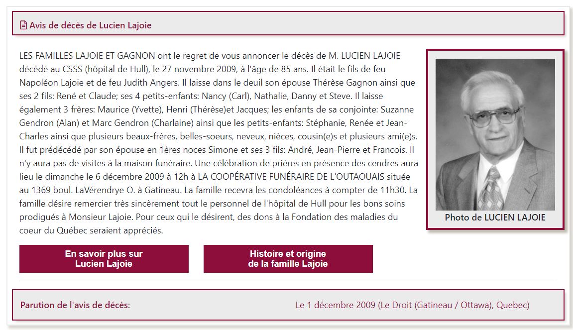 Nécrologie