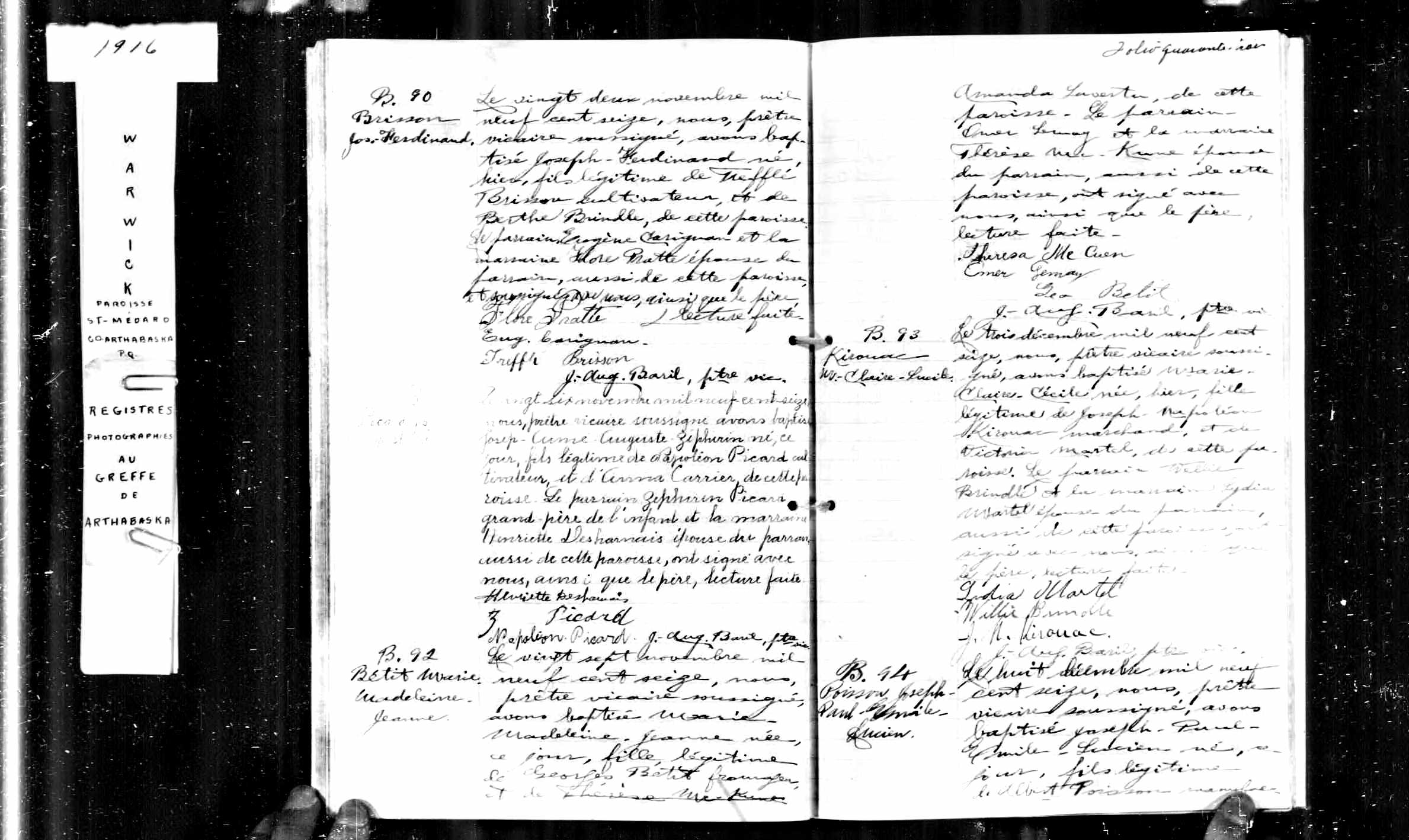 Acte de baptême