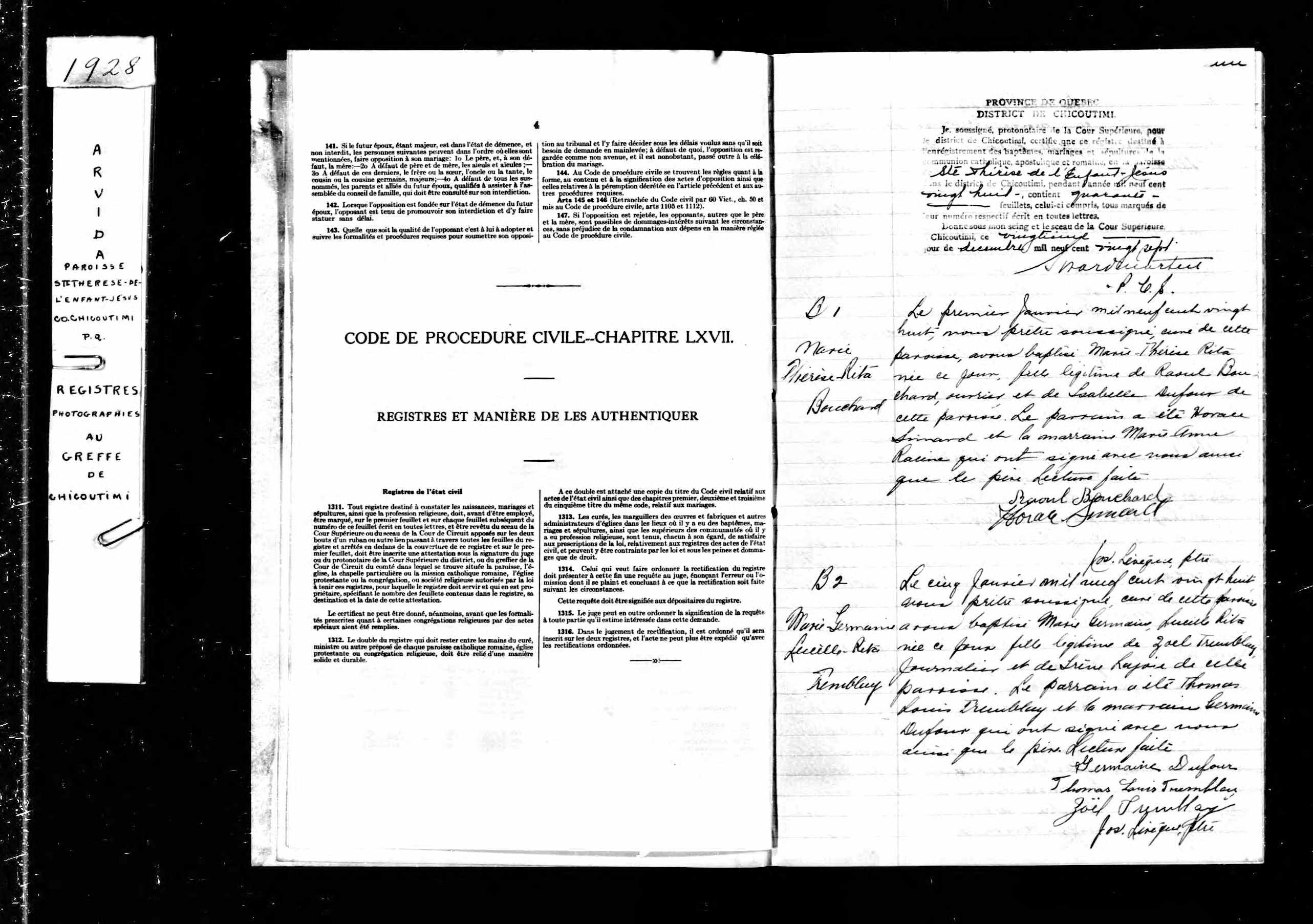 Acte de baptême