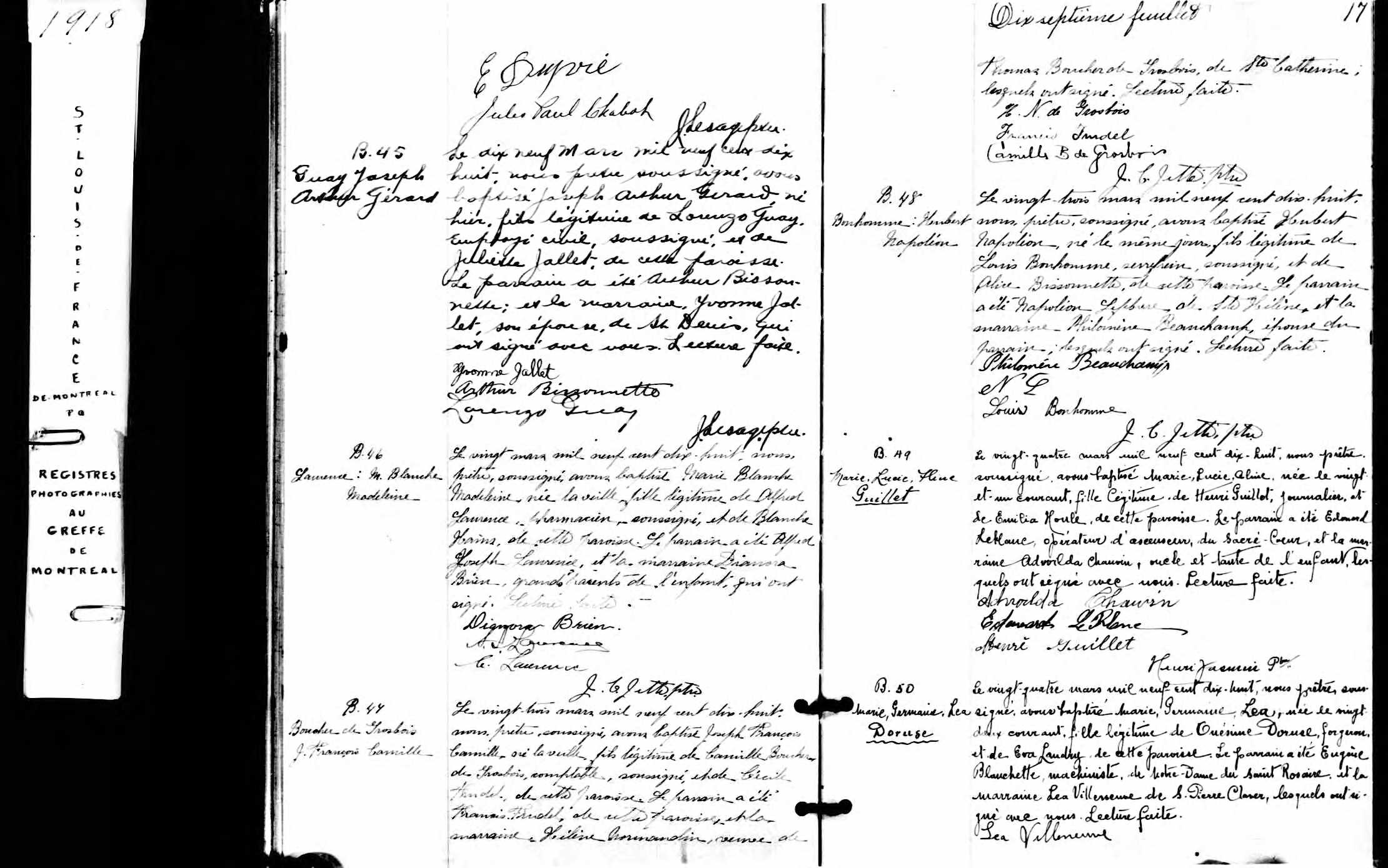 Acte de baptême