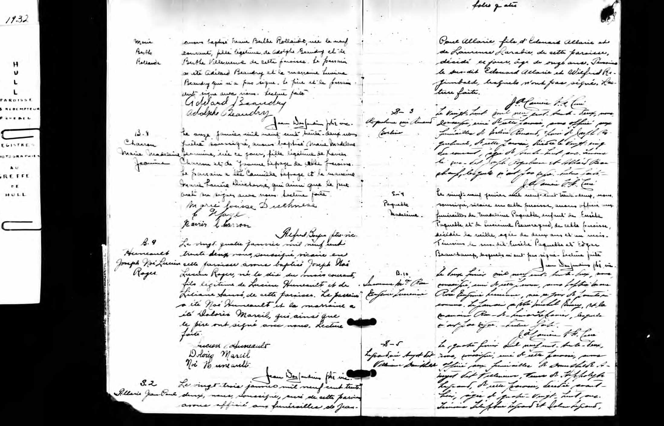 Acte de sépulture