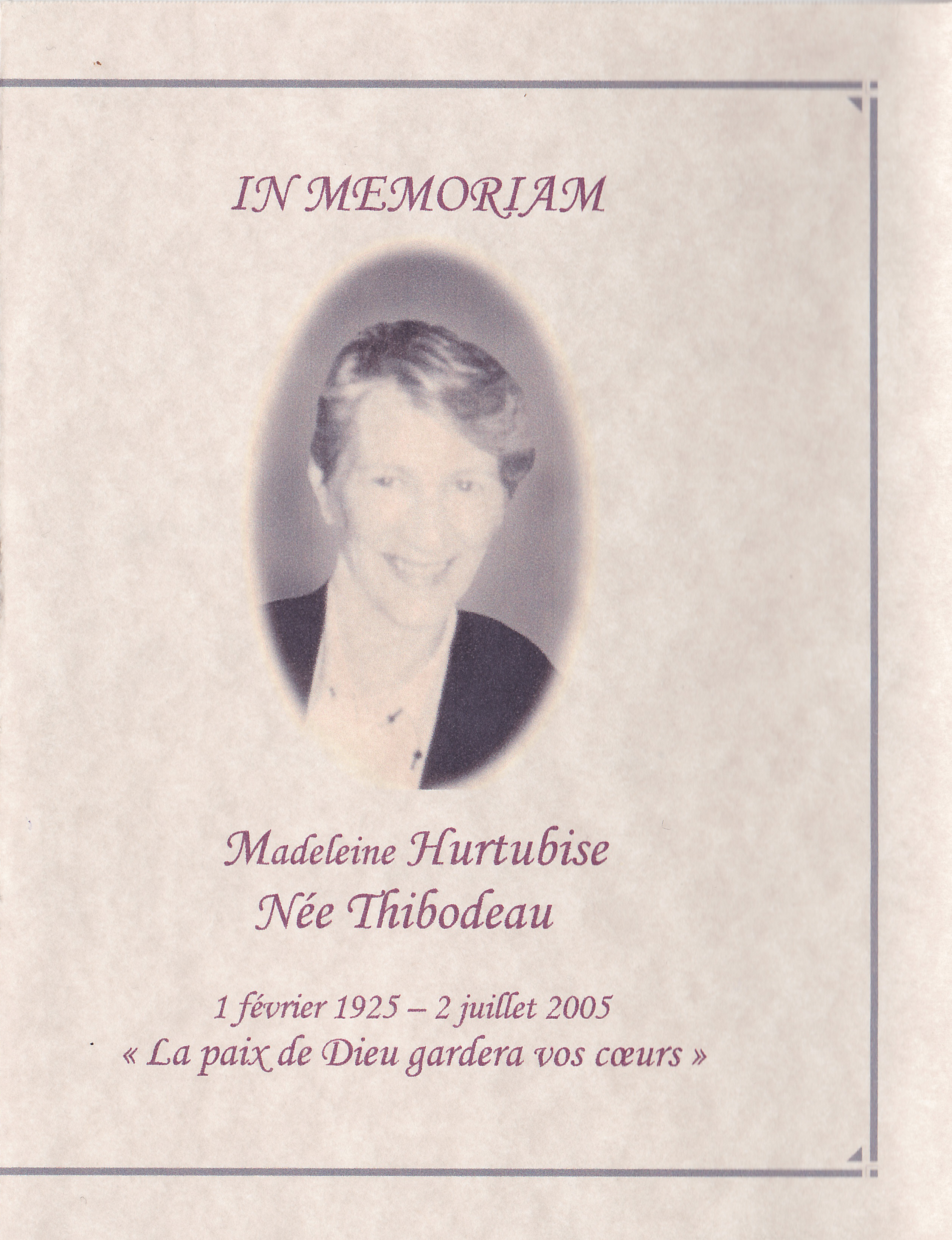 Carte mortuaire