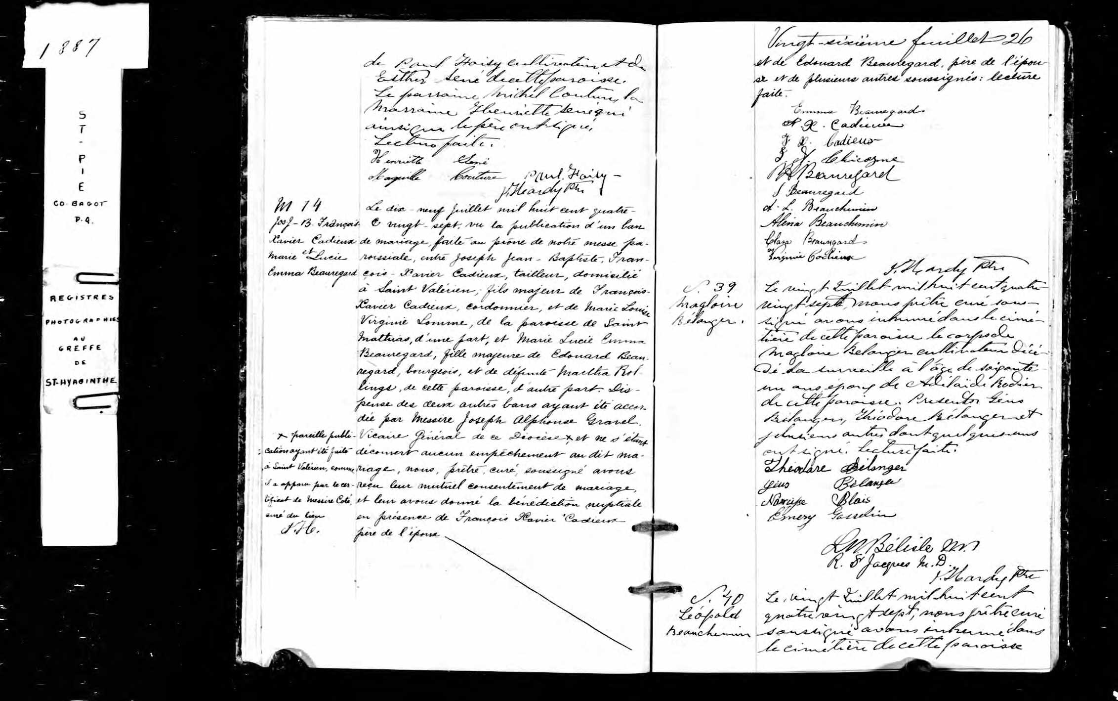 Acte de sépulture