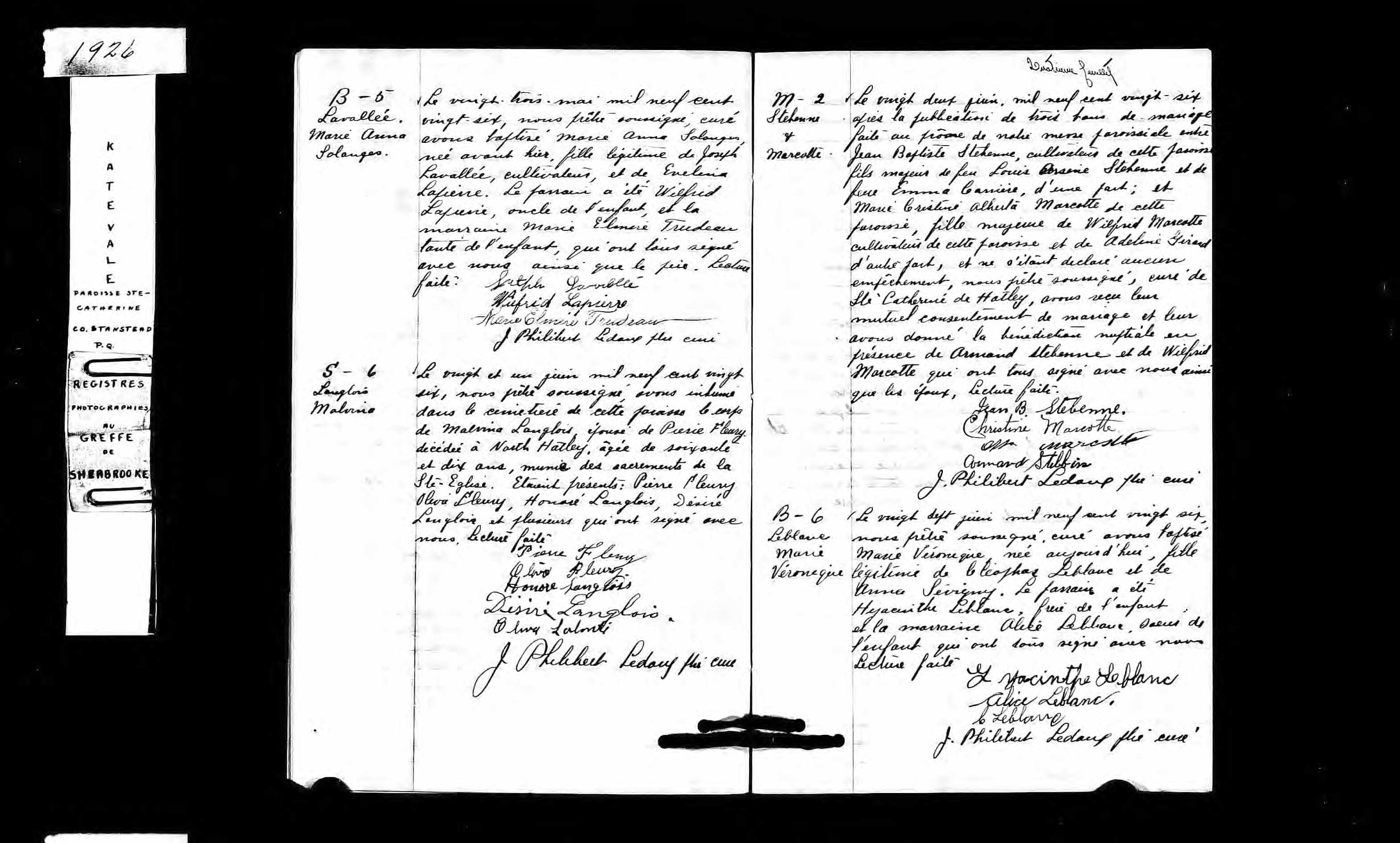 Acte de sépulture