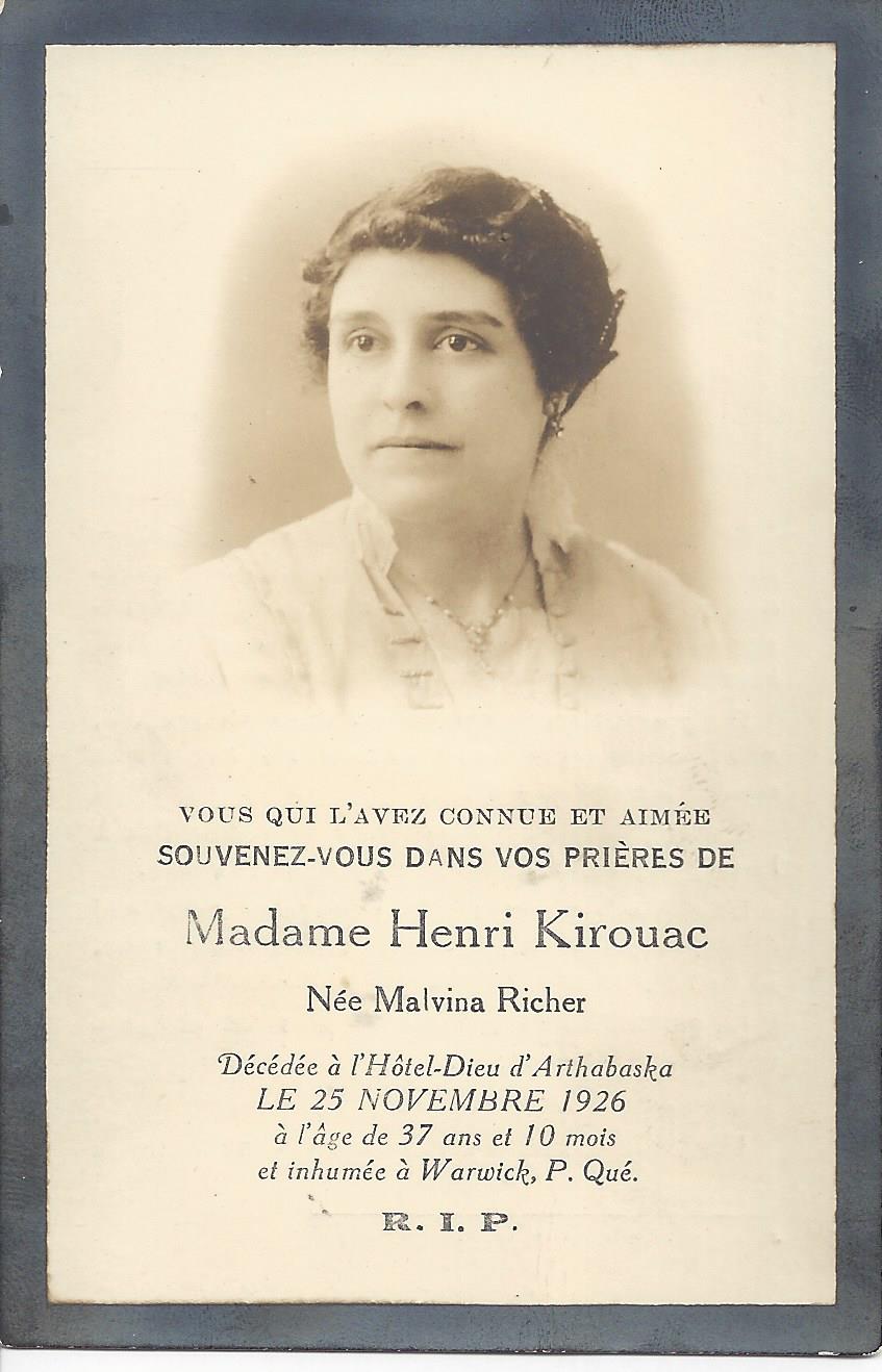 Carte mortuaire