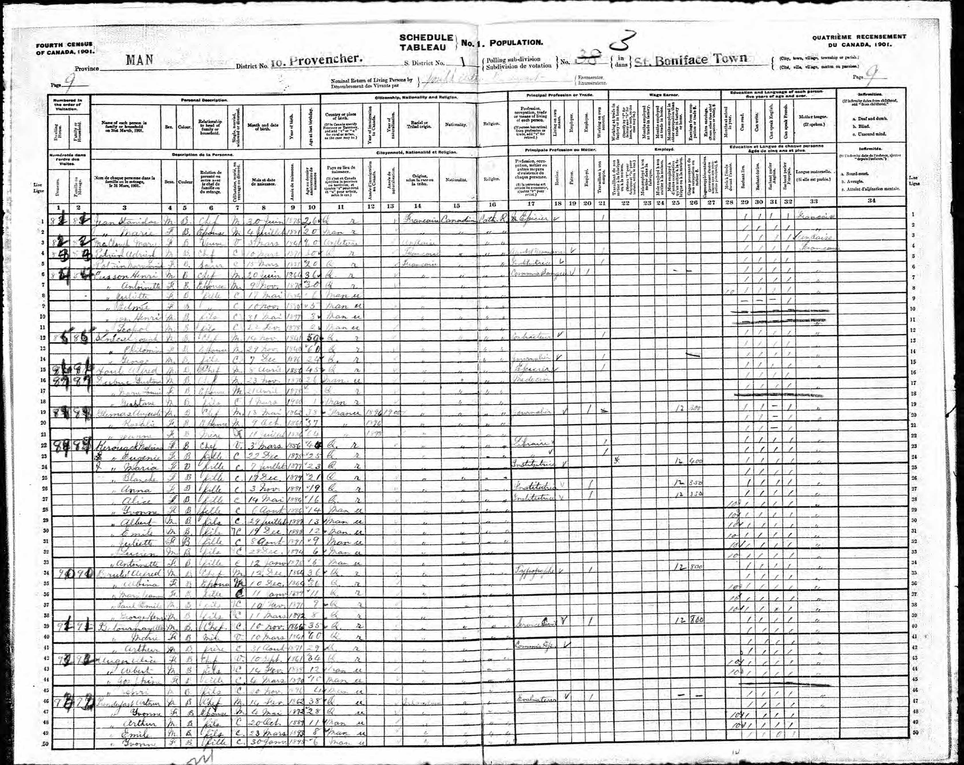 Recensement canadien 1911 Recensement canadien 1911