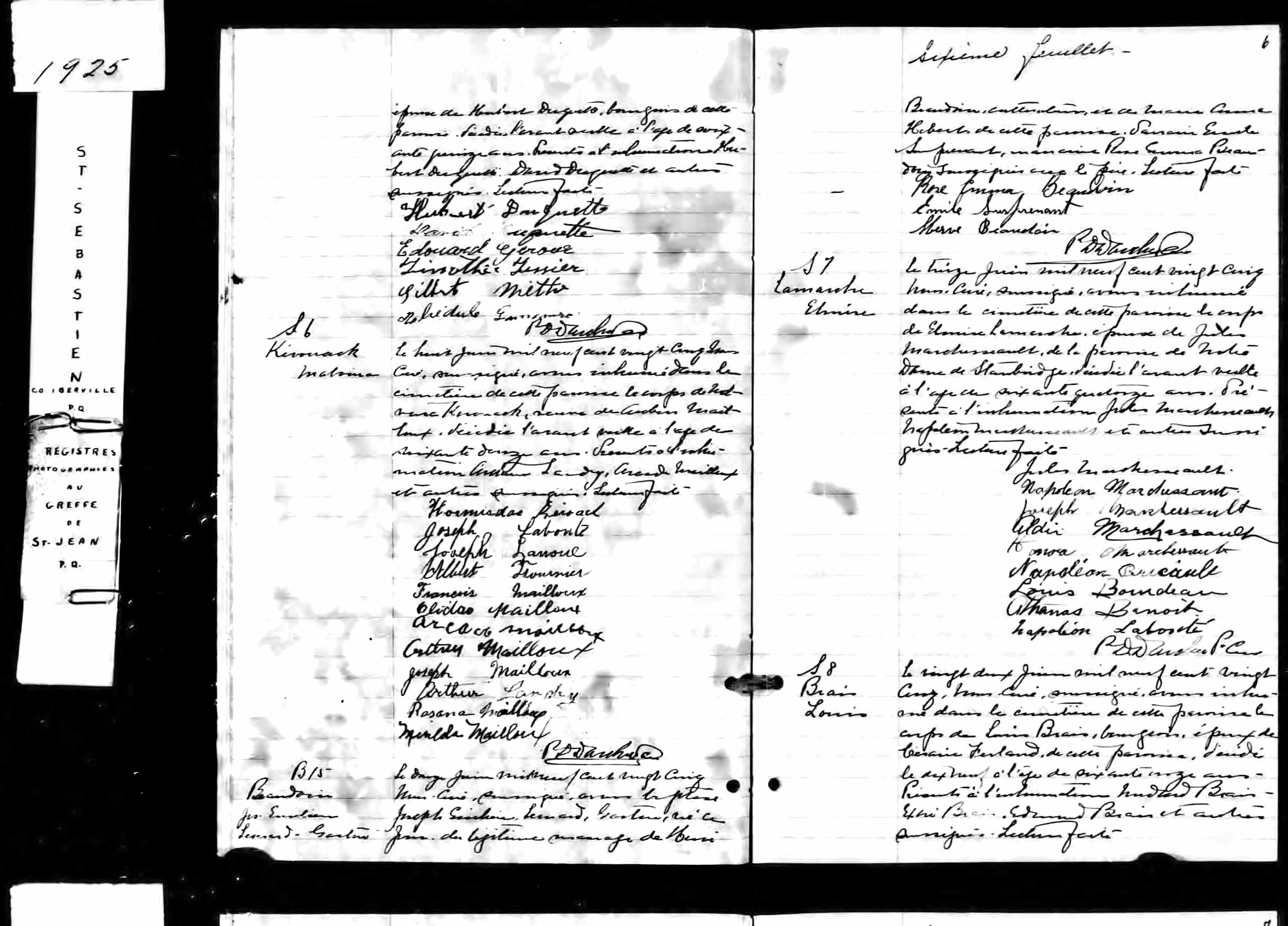 Acte de sépulture Acte de sépulture