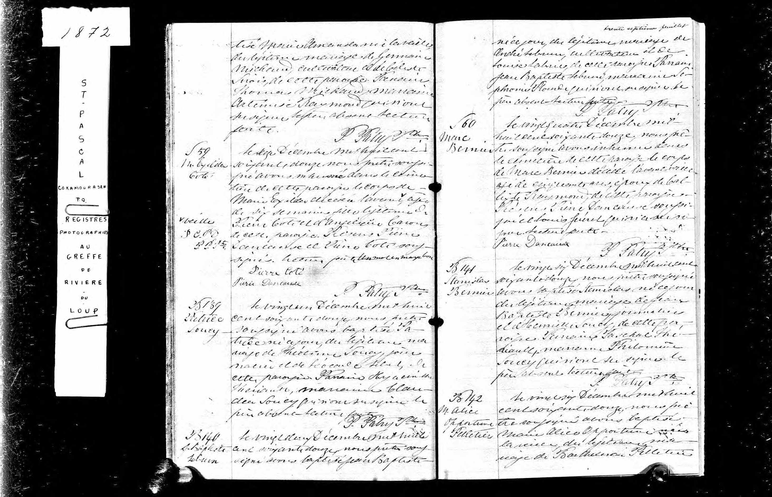 Acte de sépulture