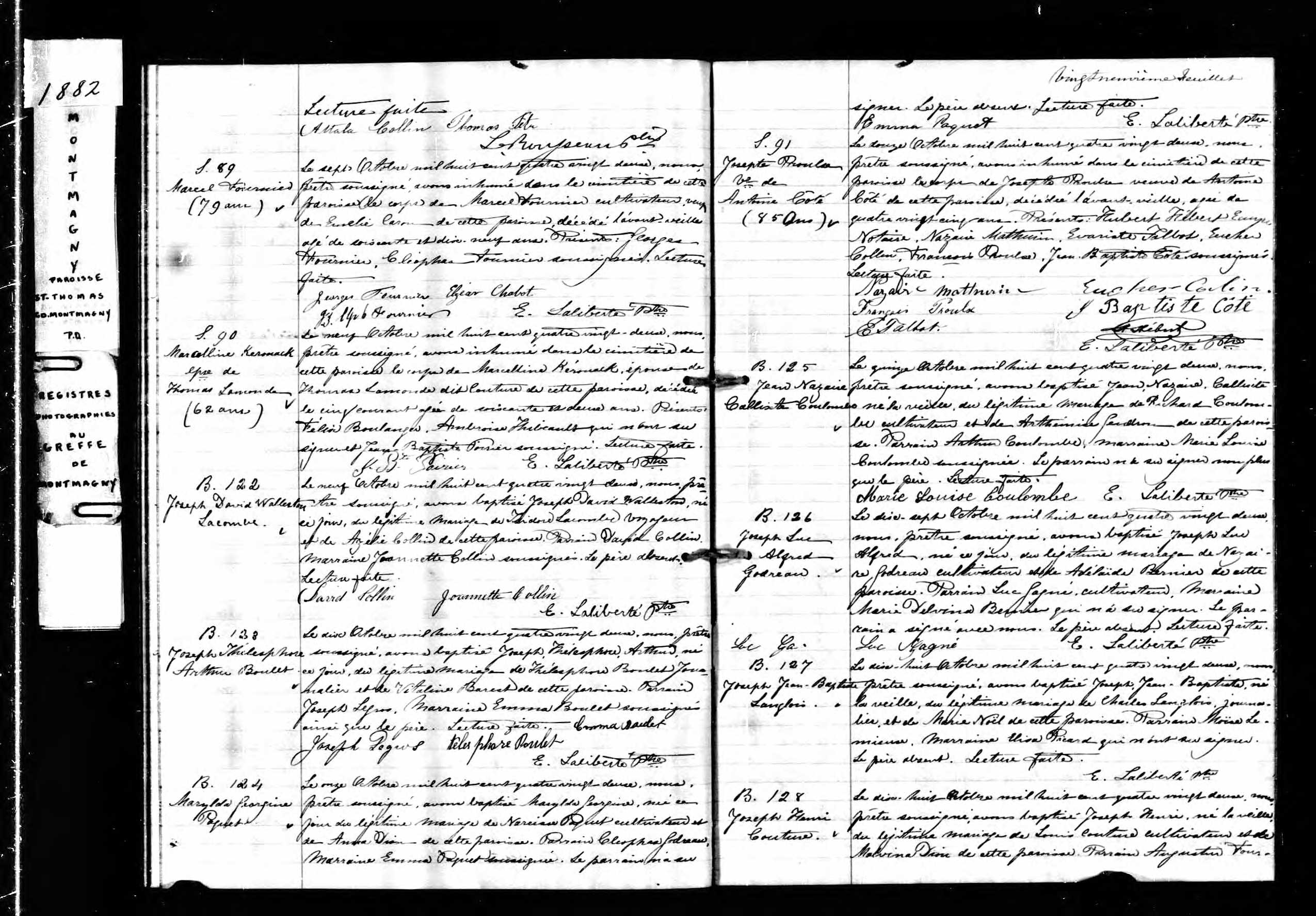 Acte de sépulture