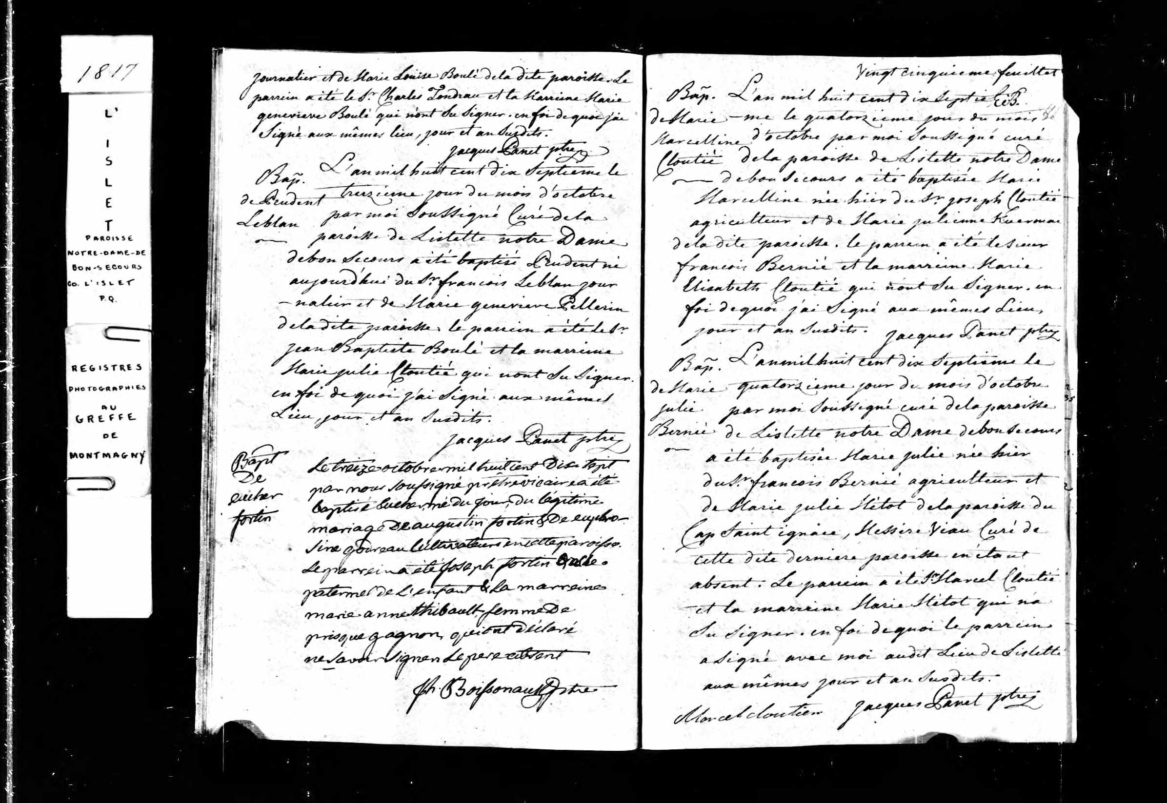 Acte de baptême Acte de baptême