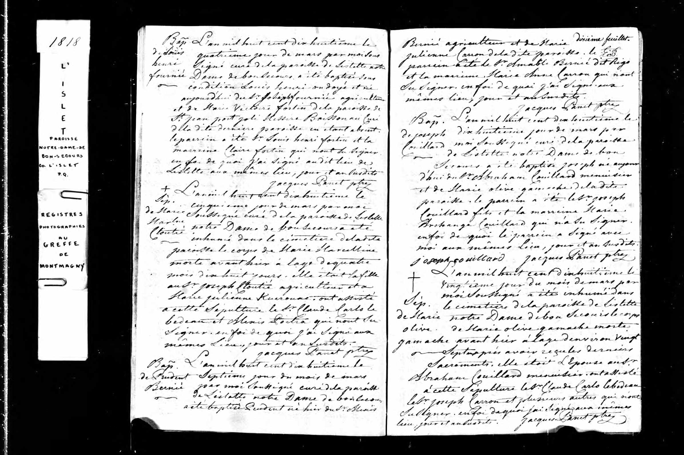Acte de sépulture