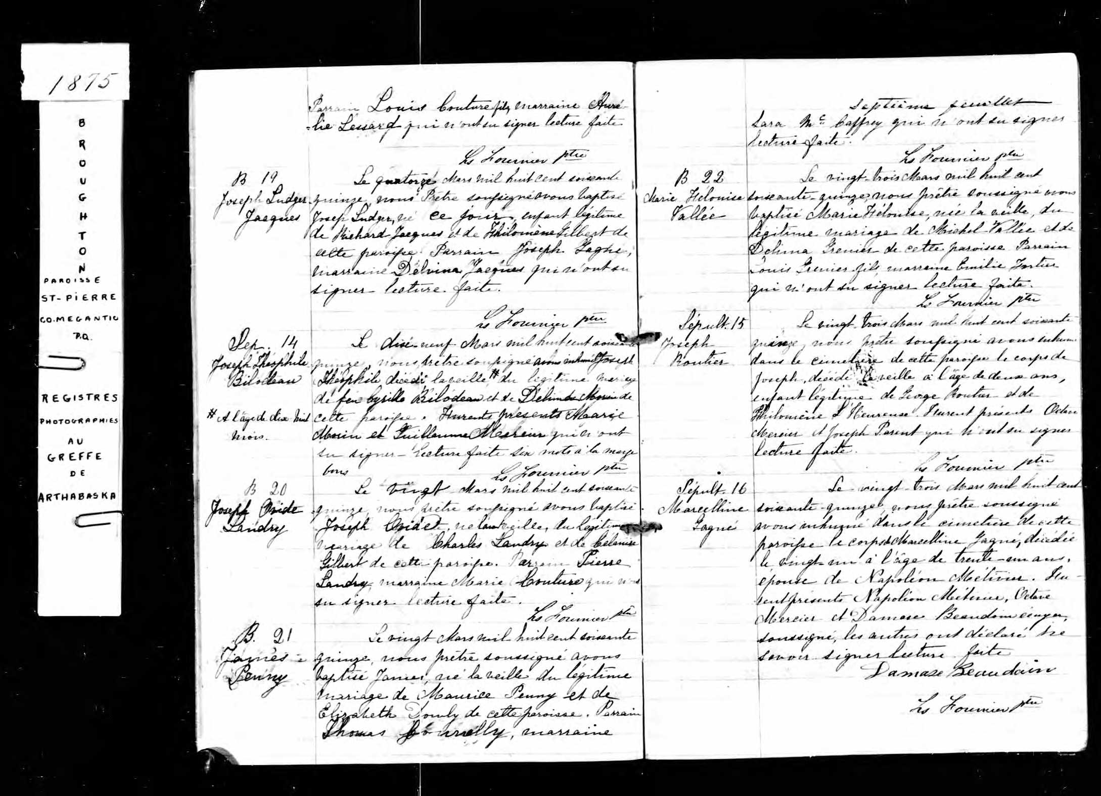 Acte de sépulture