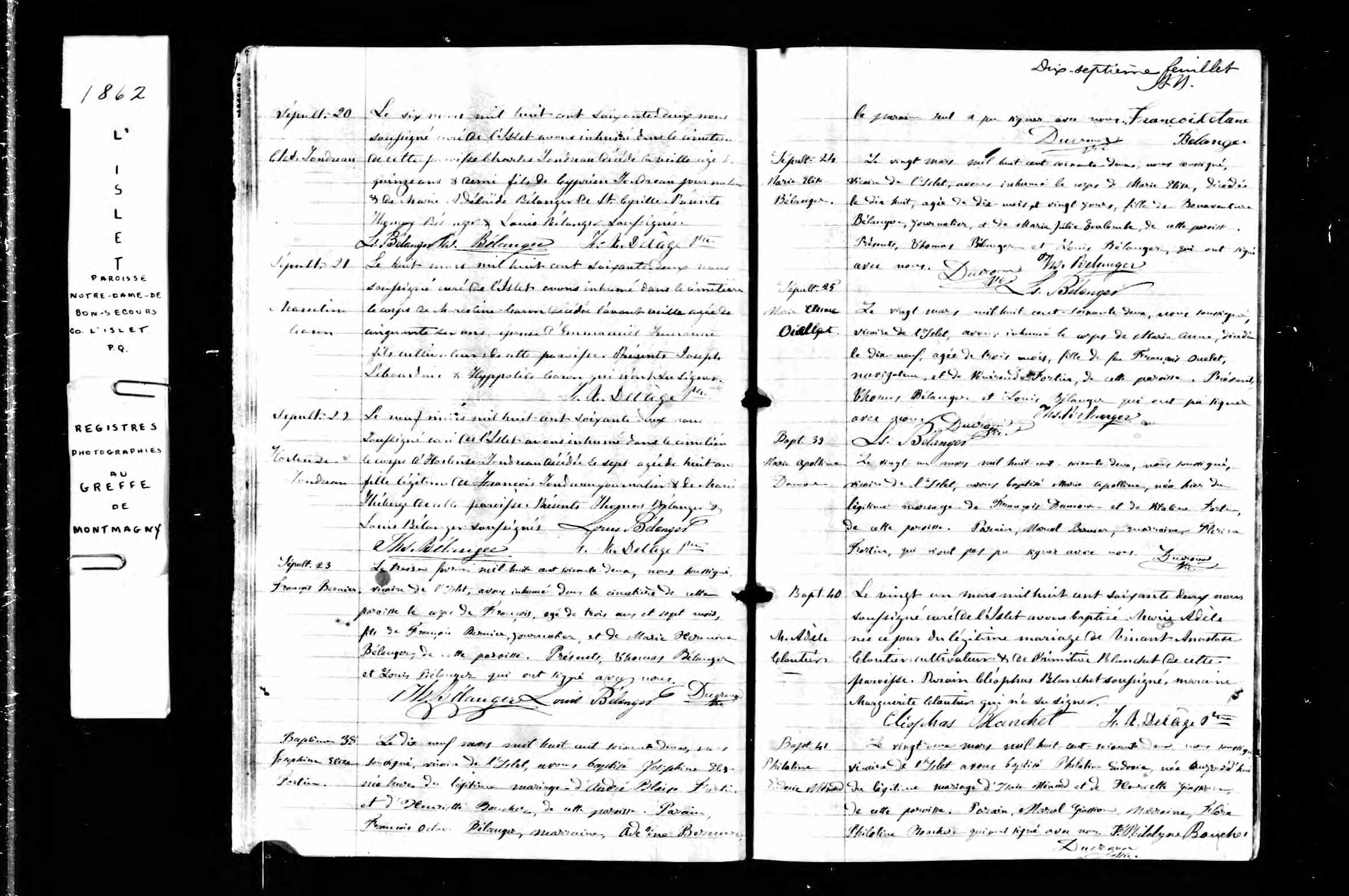 Acte de sépulture