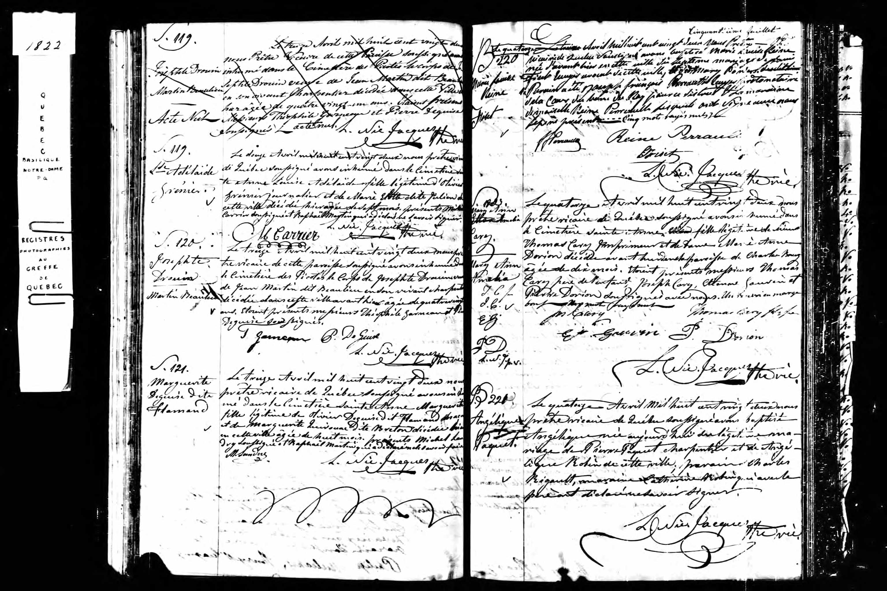 Acte de sépulture Acte de sépulture