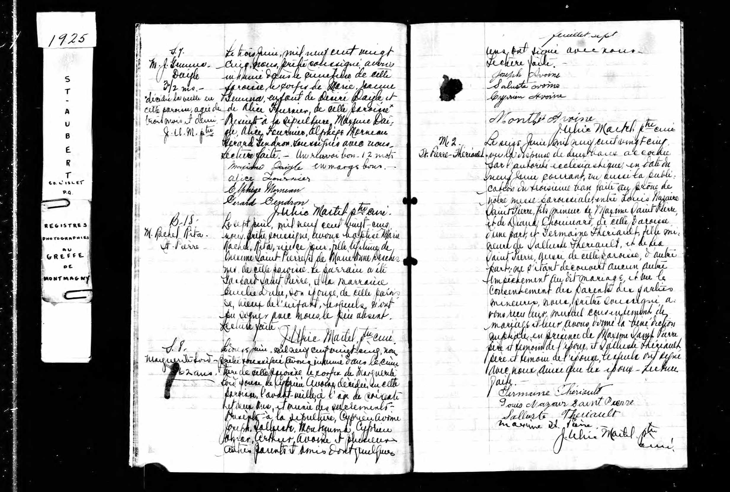 Acte de sépulture