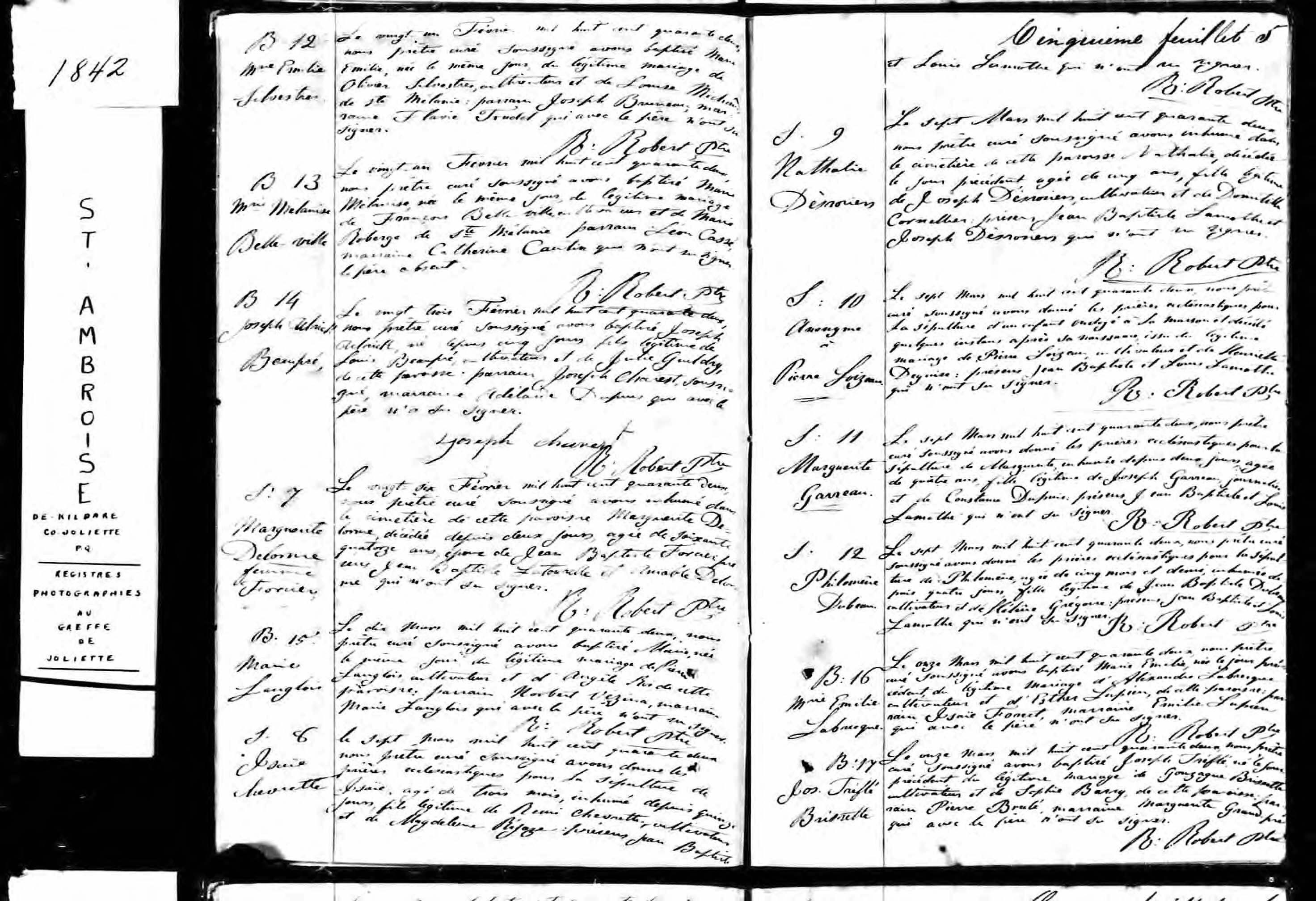 Acte de sépulture
