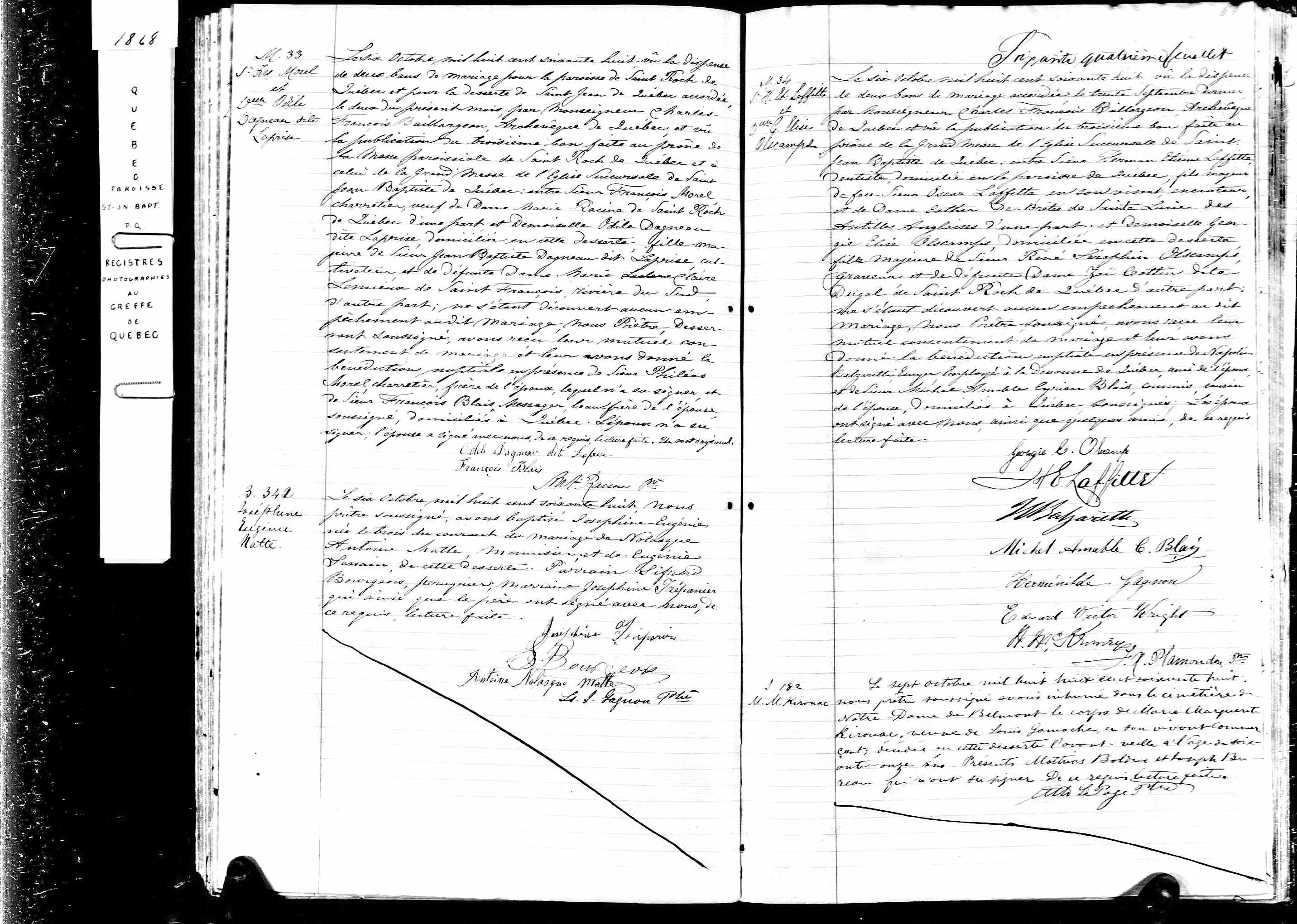 Acte de sépulture