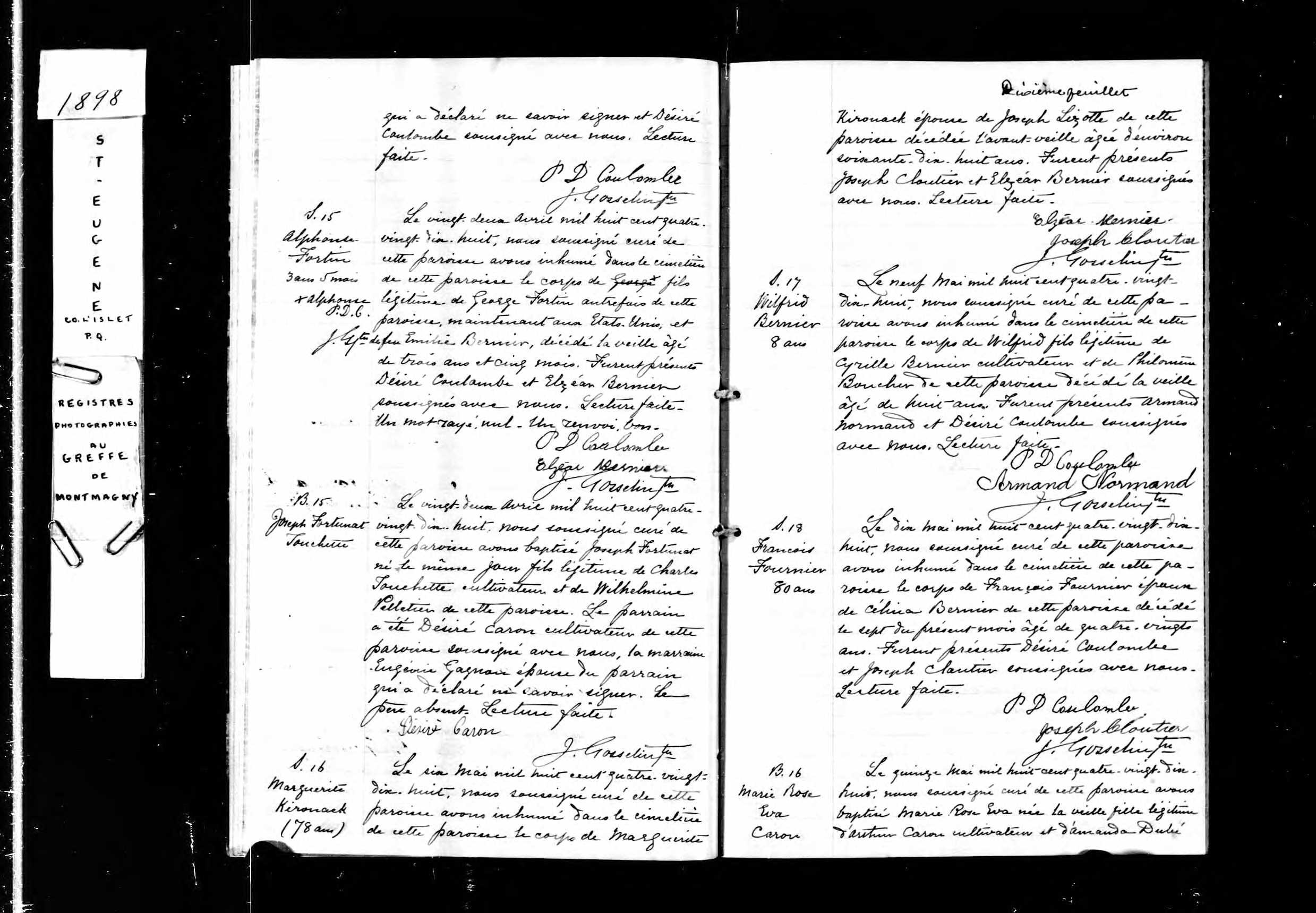 Acte de sépulture