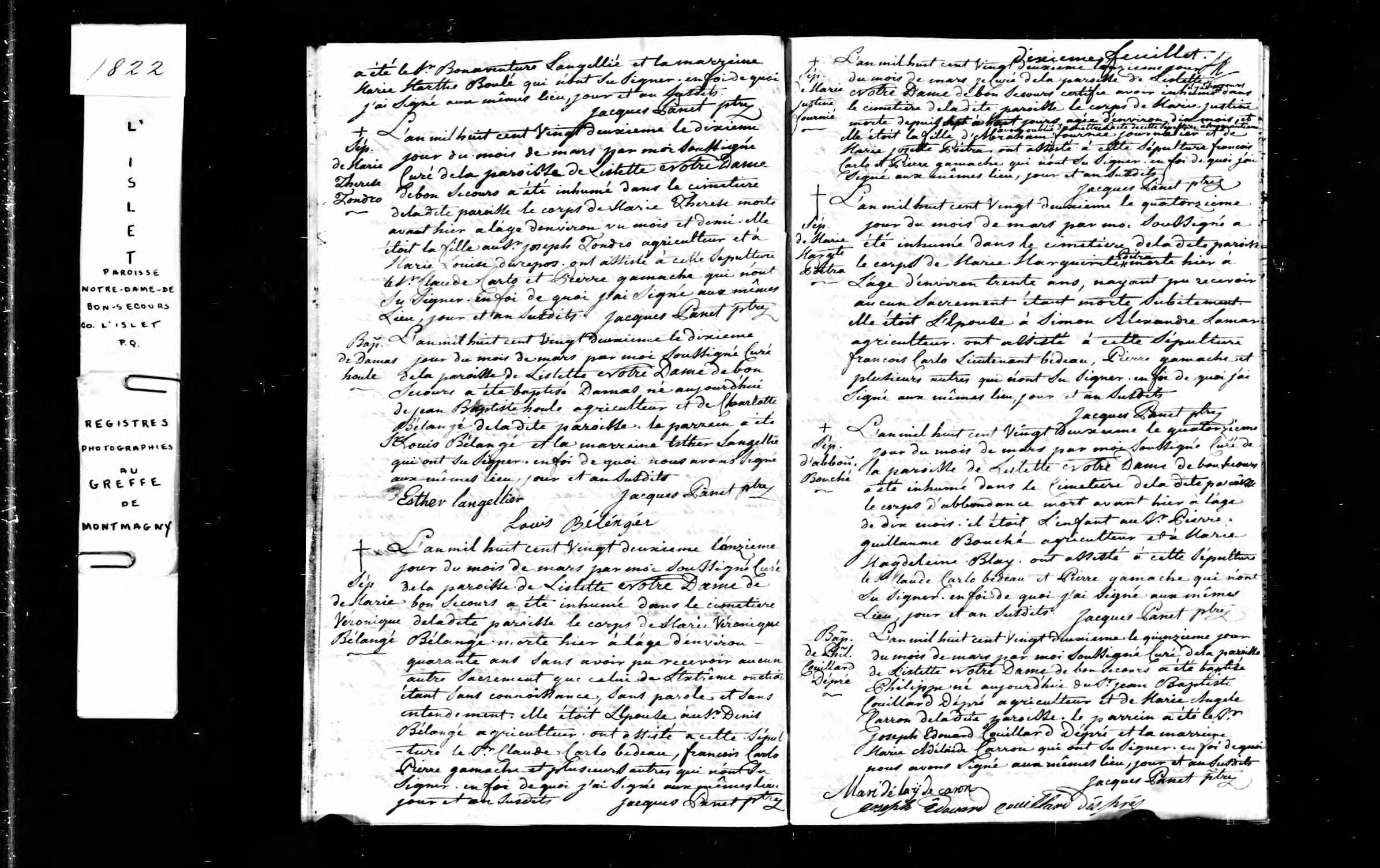 Acte de sépulture