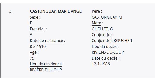 Mention du décès