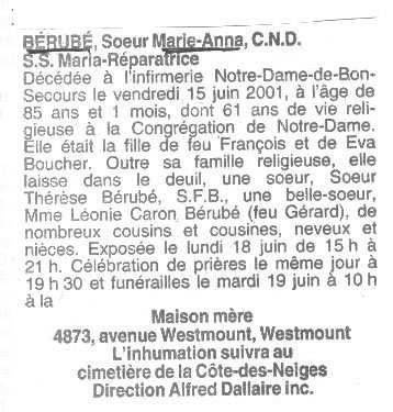 Nécrologie