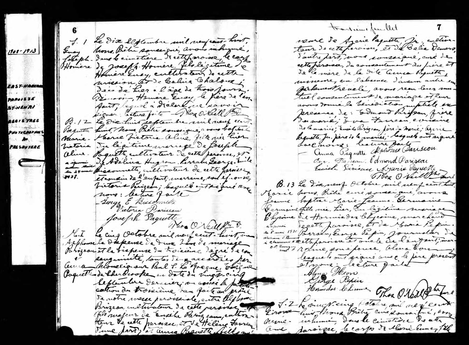  Acte de sépulture