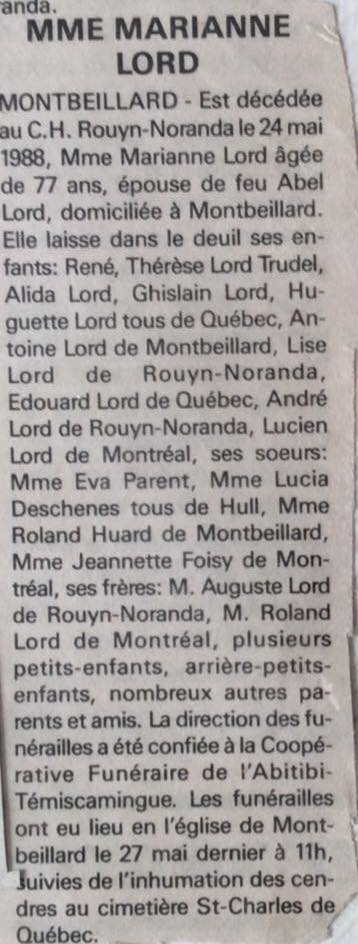 Nécrologie