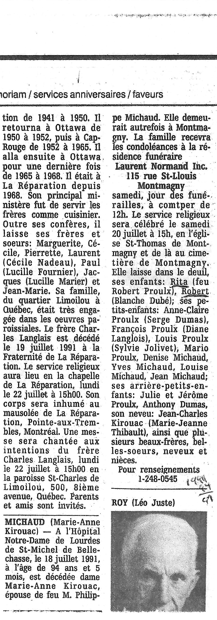 Nécrologie