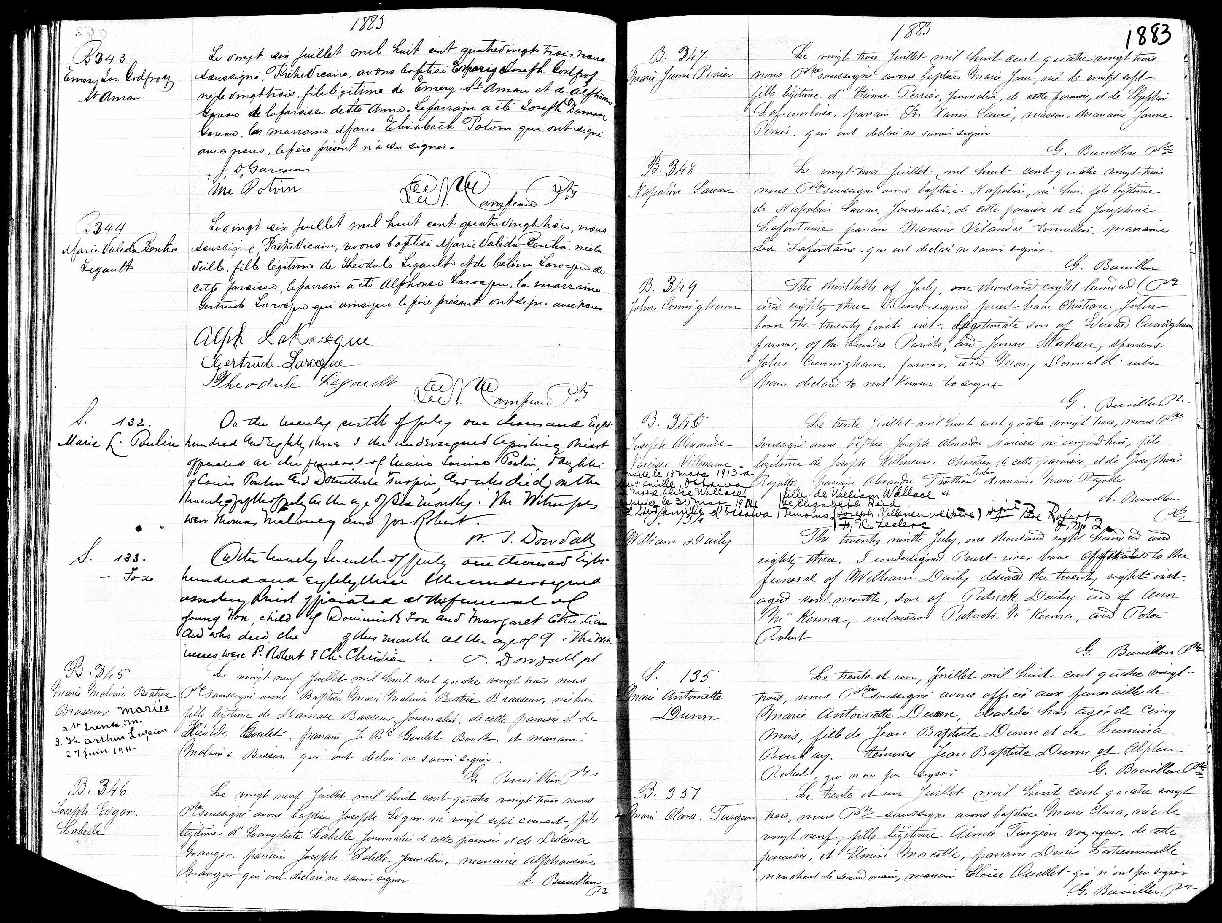 Acte de sépulture