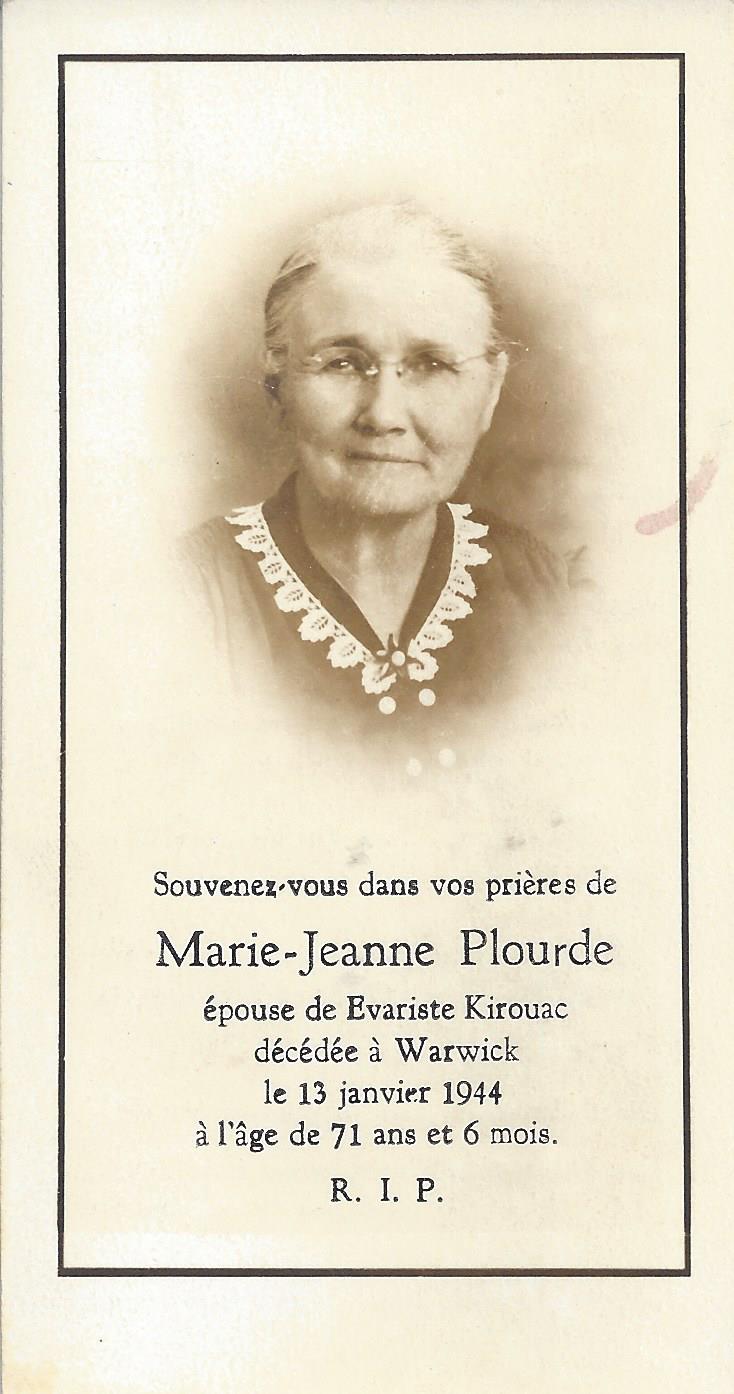 Carte mortuaire