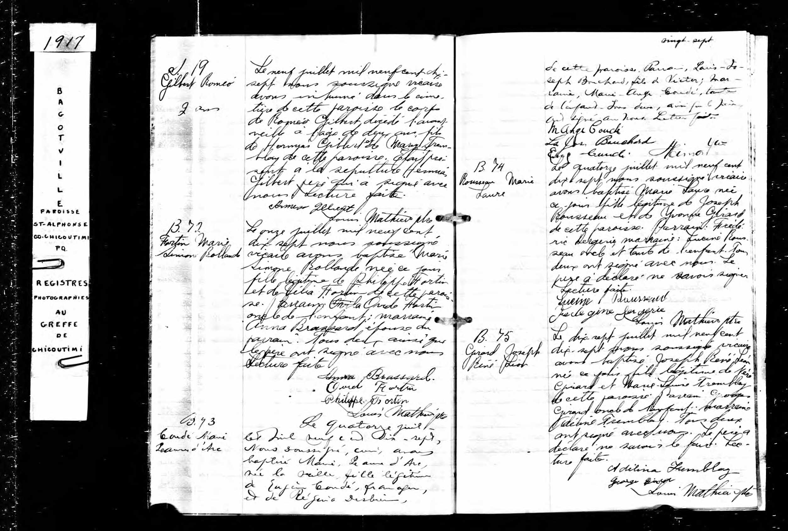 Acte de baptême