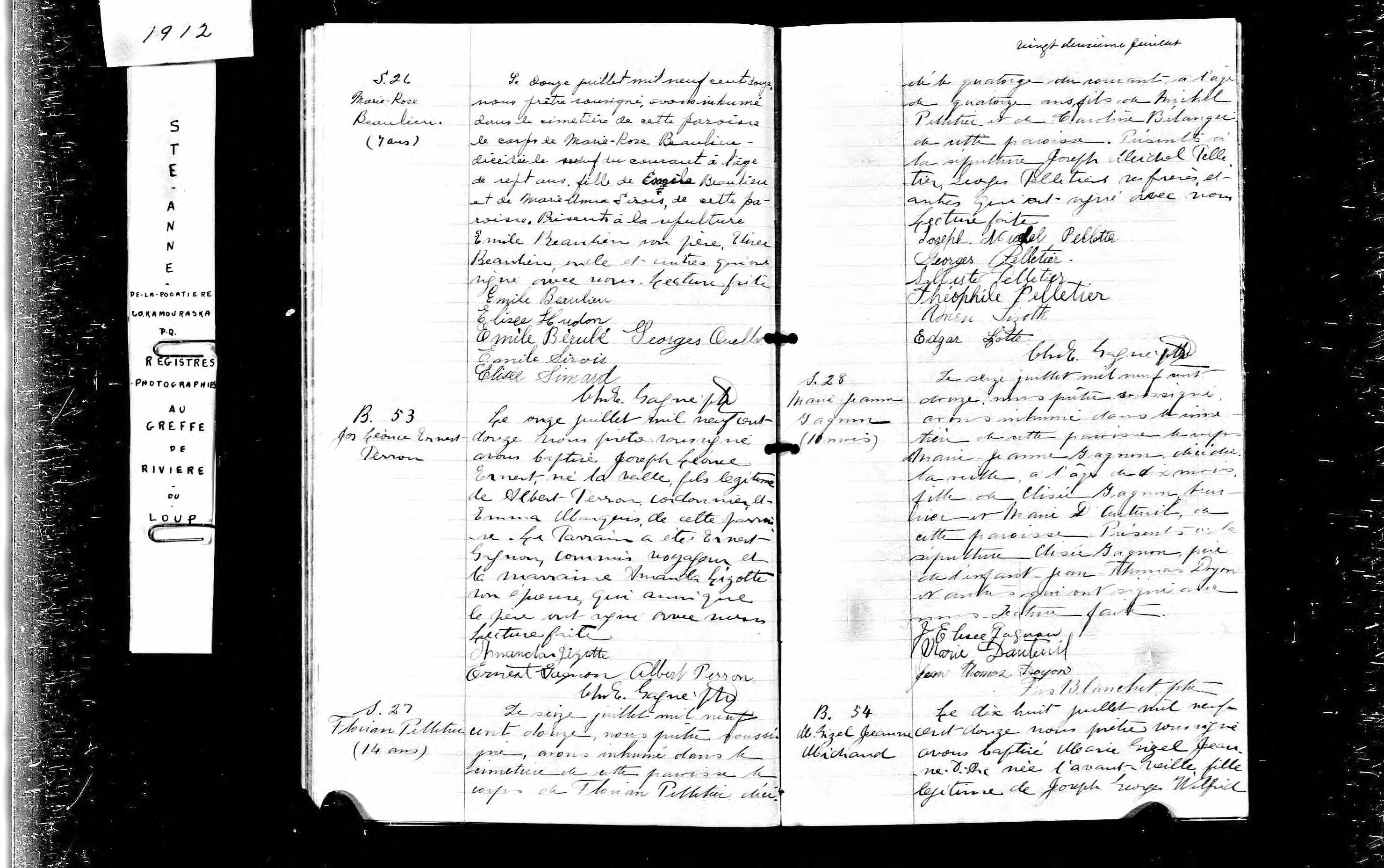 Acte de sépulture