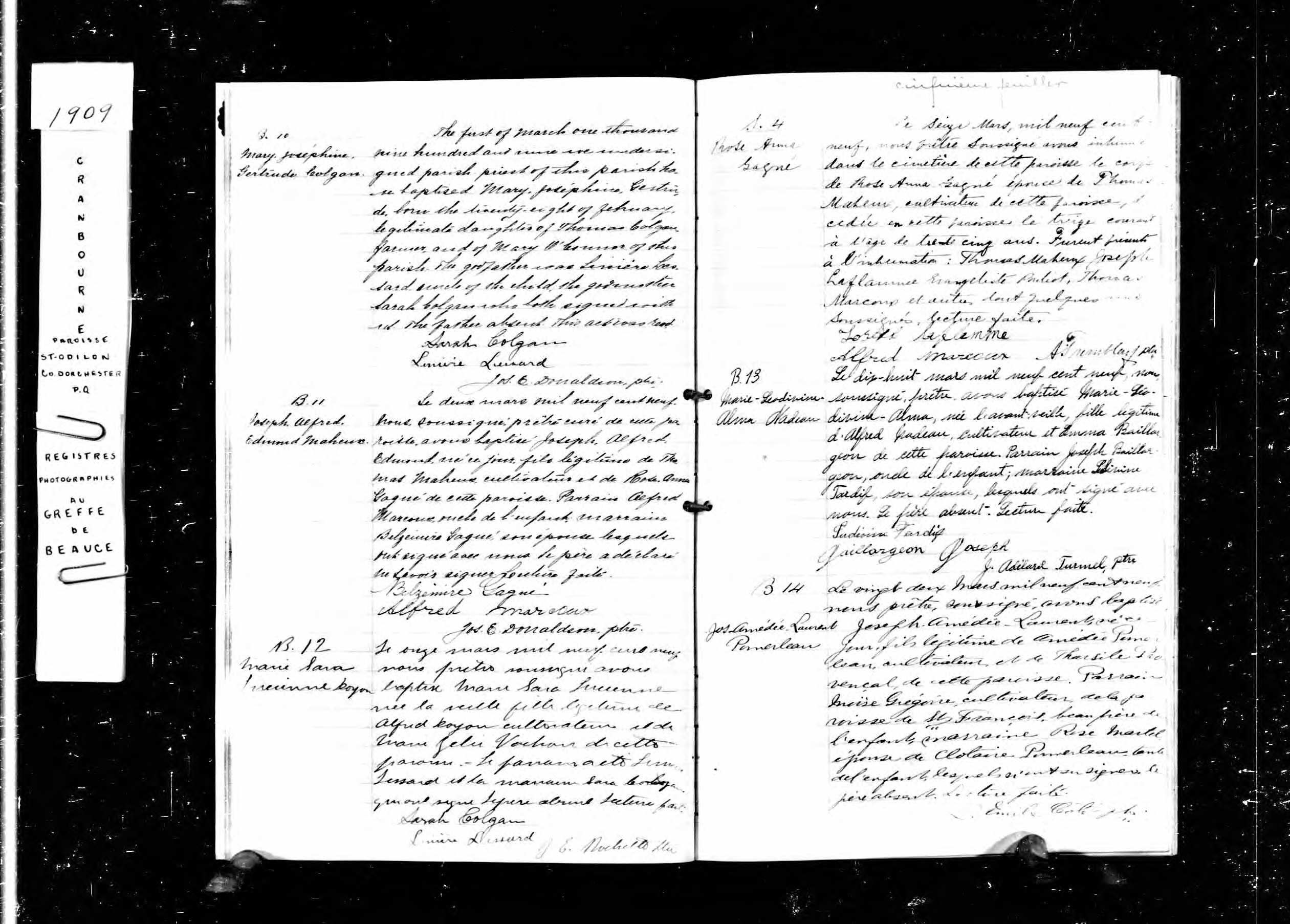 Acte de baptême