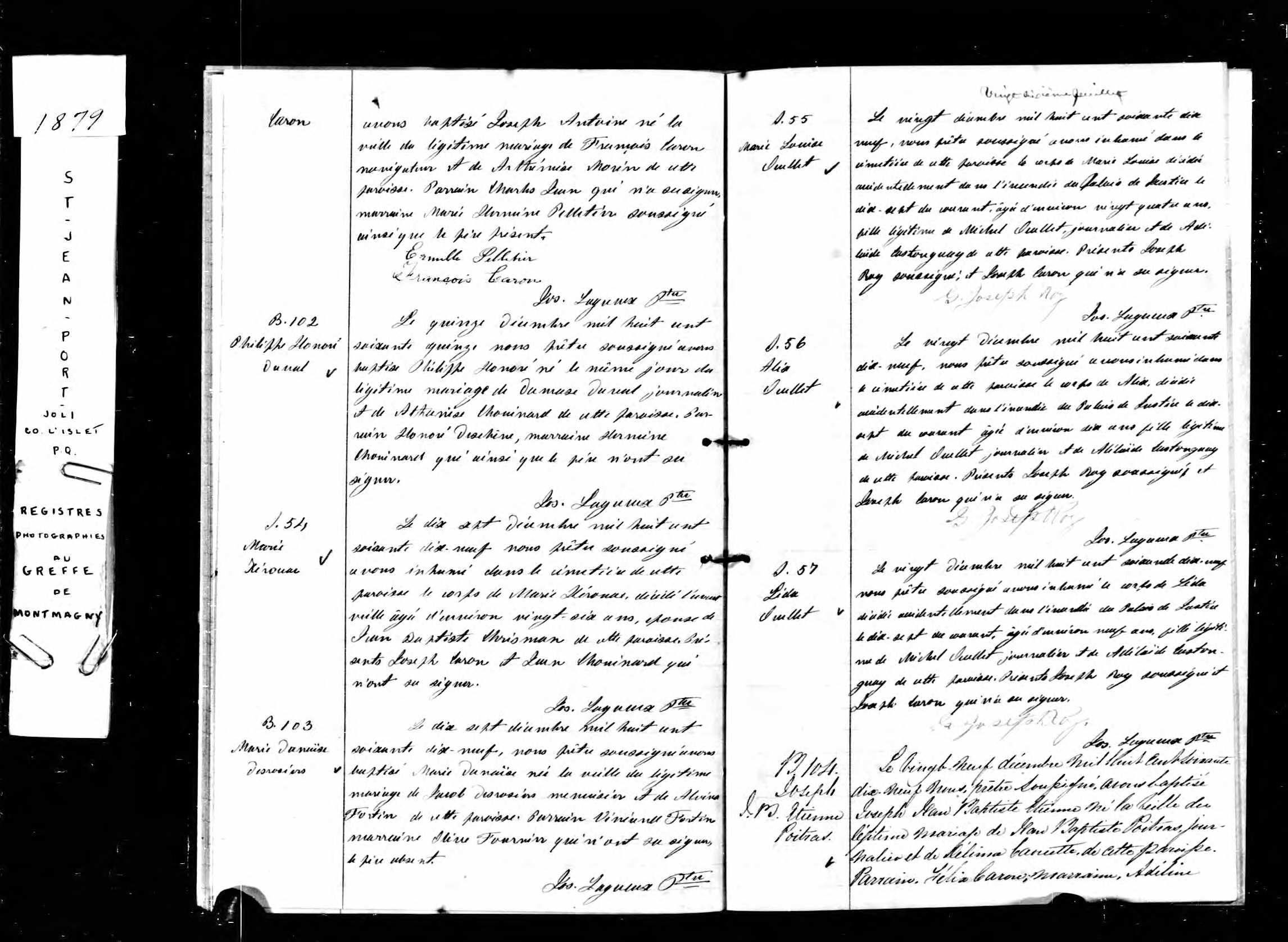 Acte de sépulture