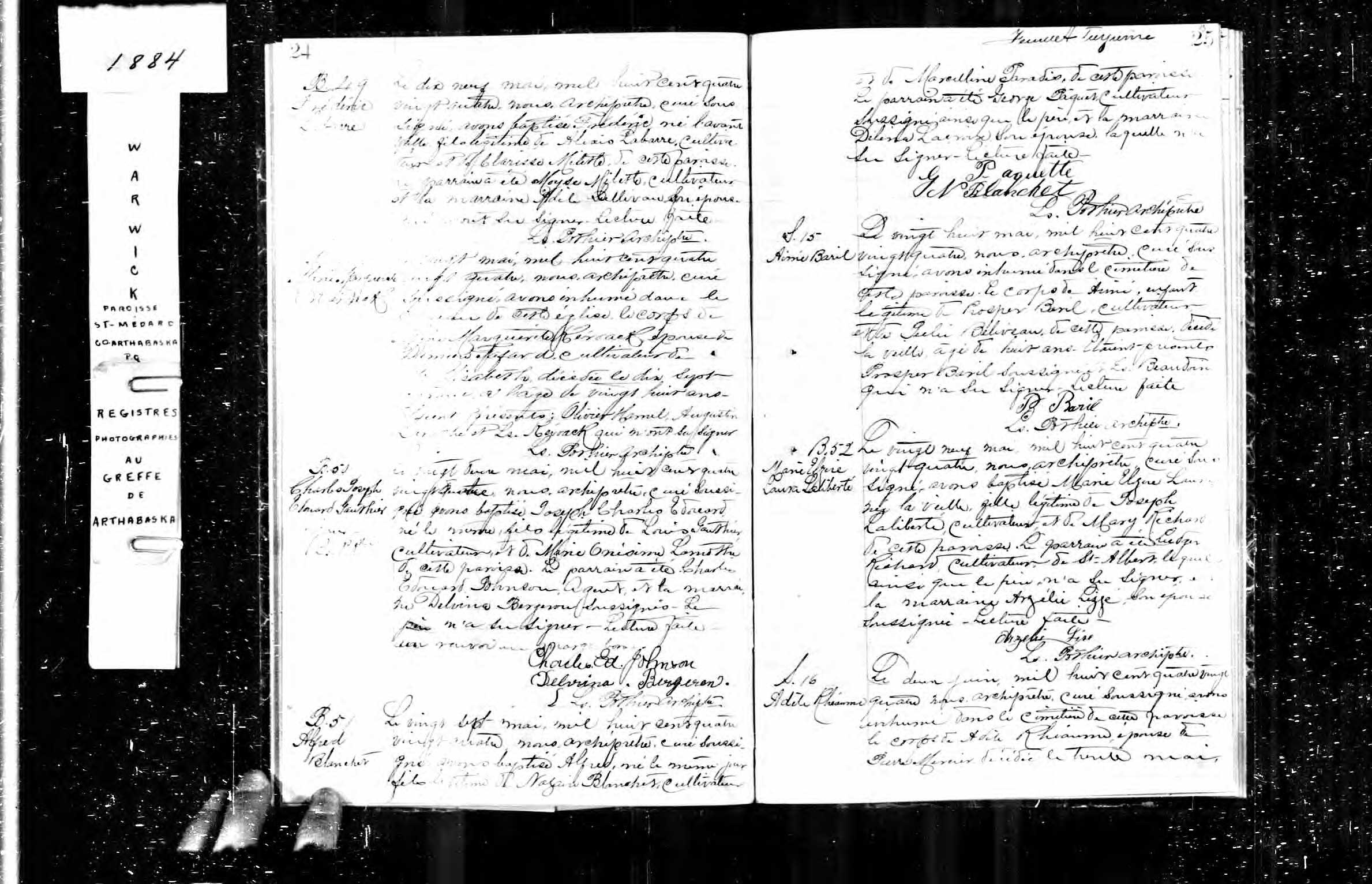 Acte de sépulture
