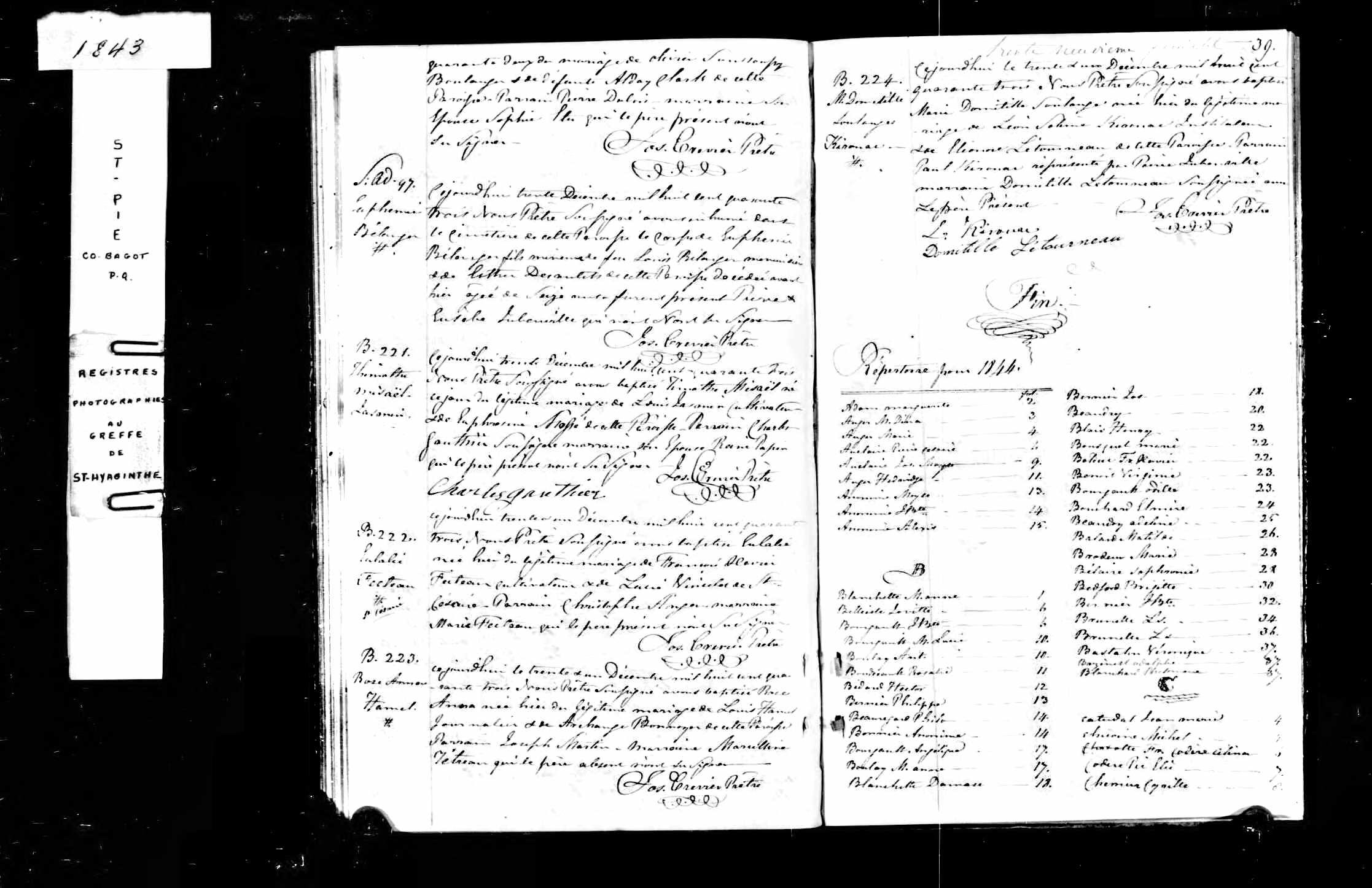 Acte de baptême