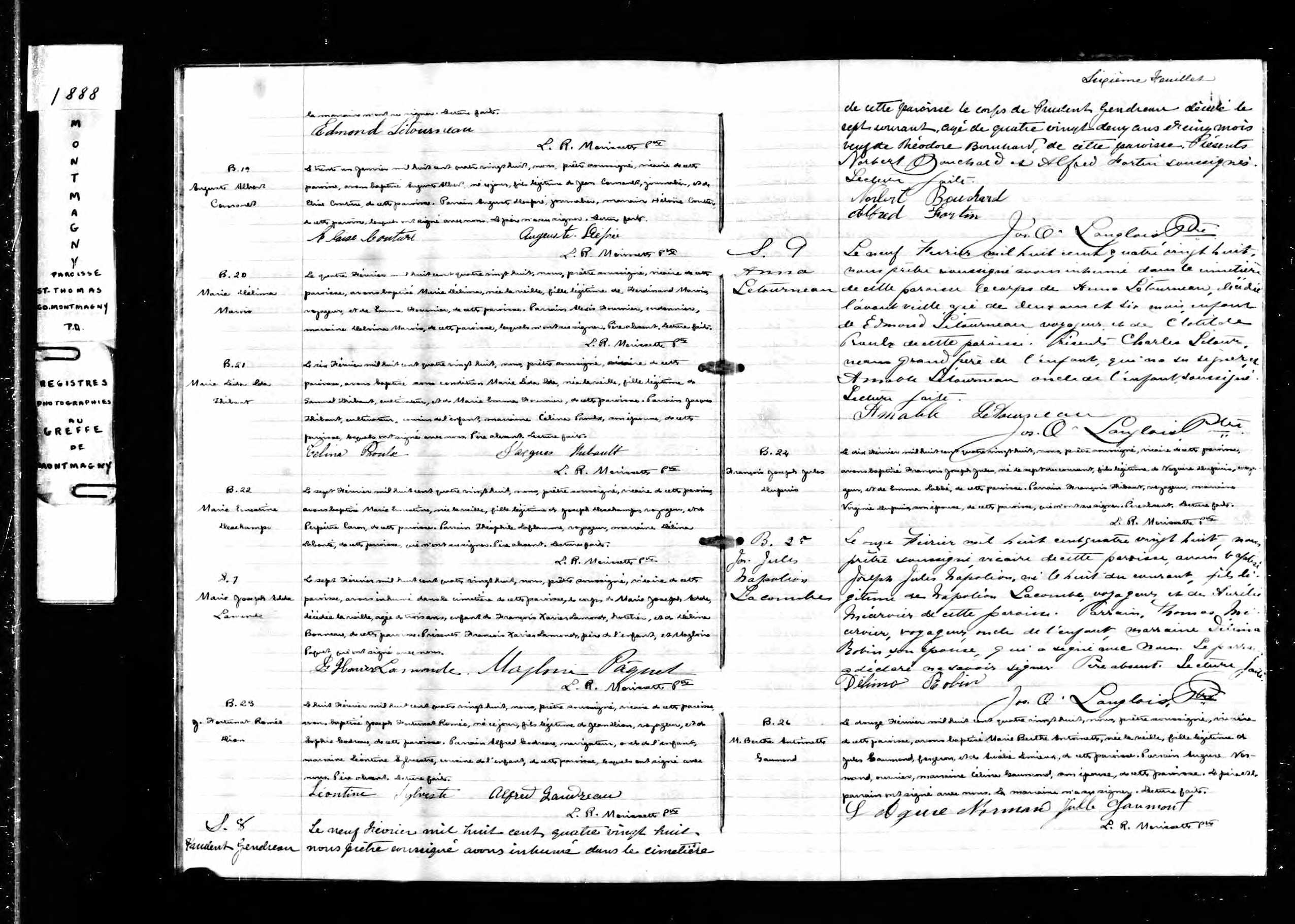 Acte de sépulture