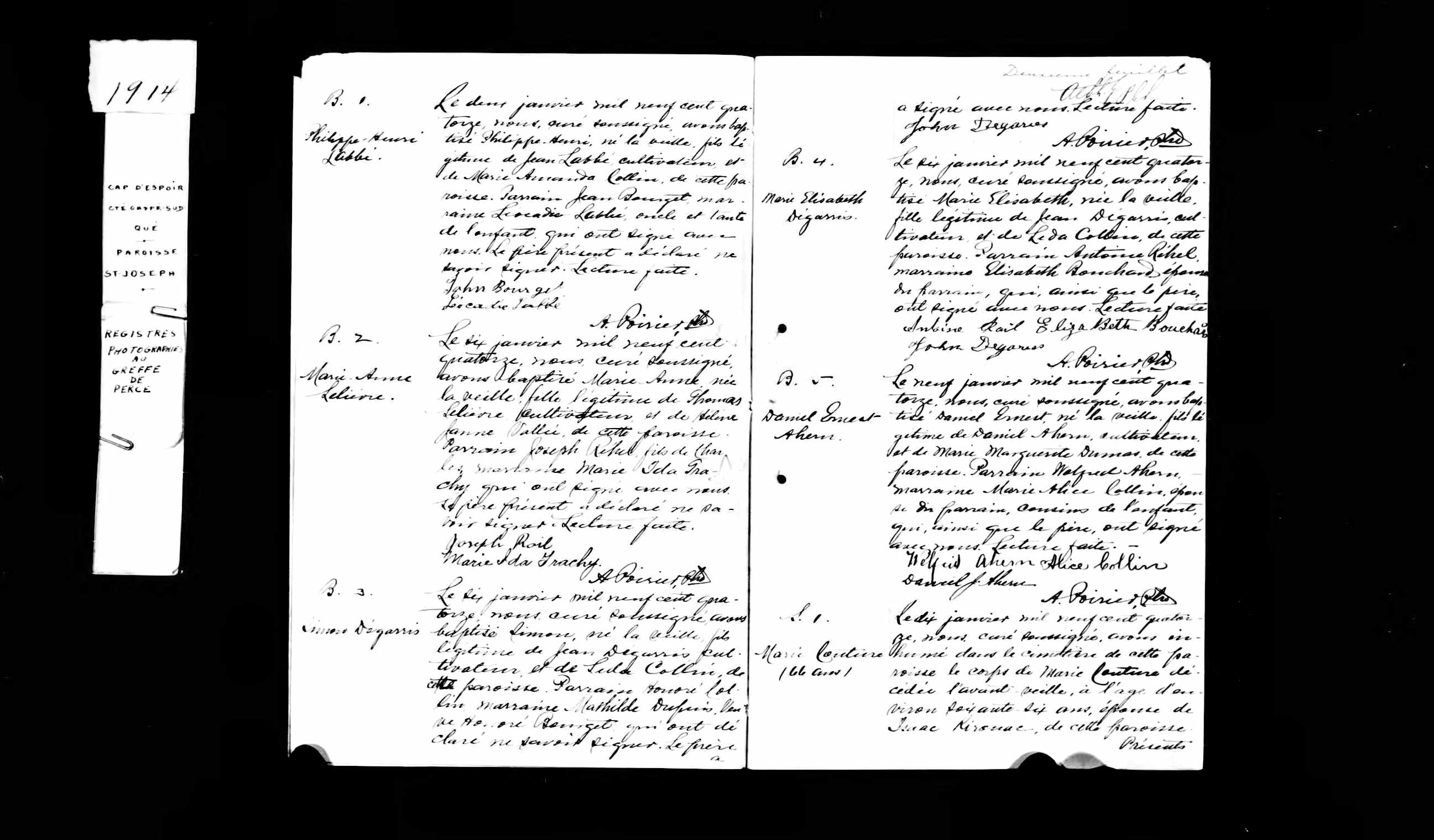  Acte de sépulture