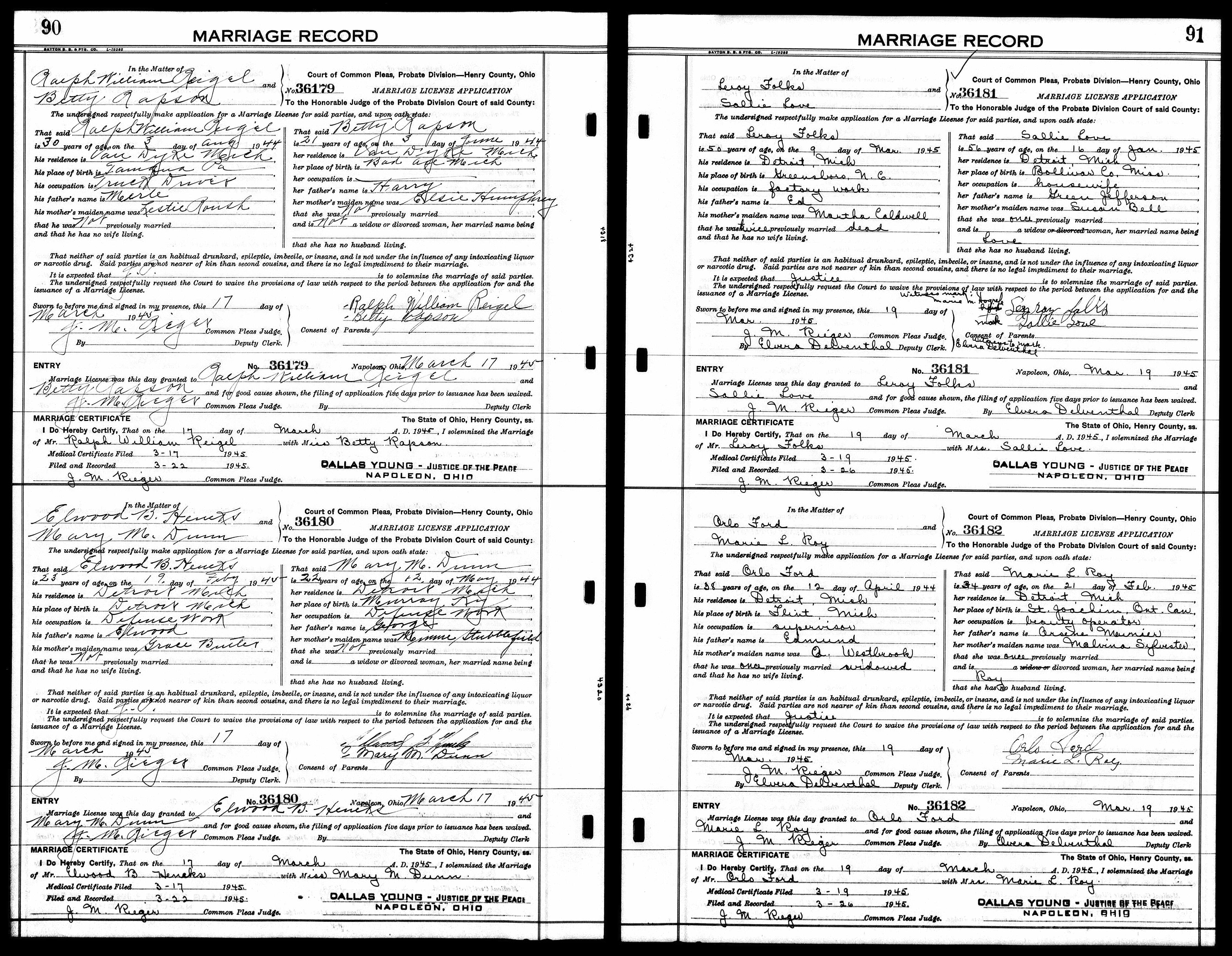 Certificat de mariage en secondes noces