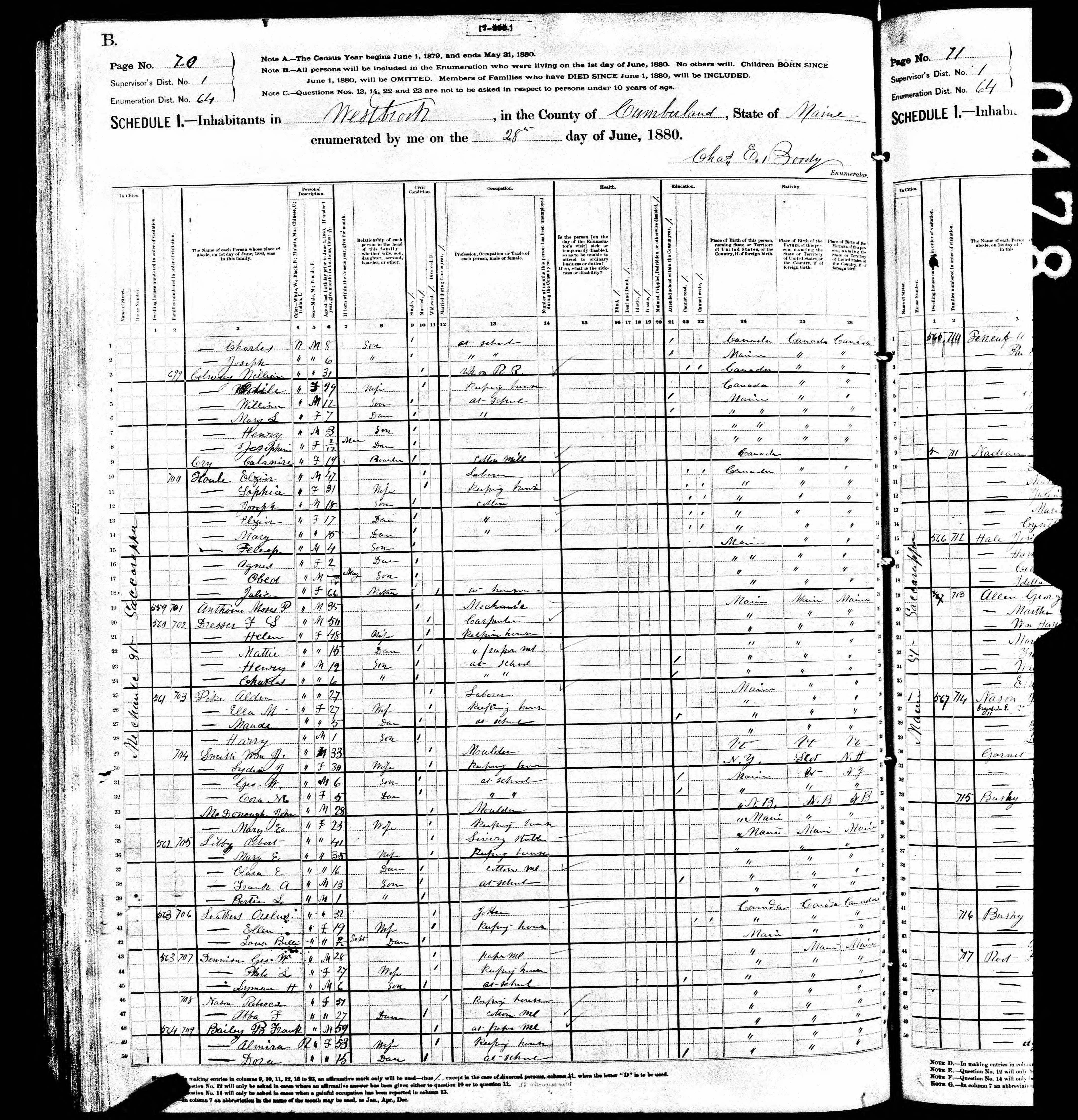 Recensement fédéral américain 1880