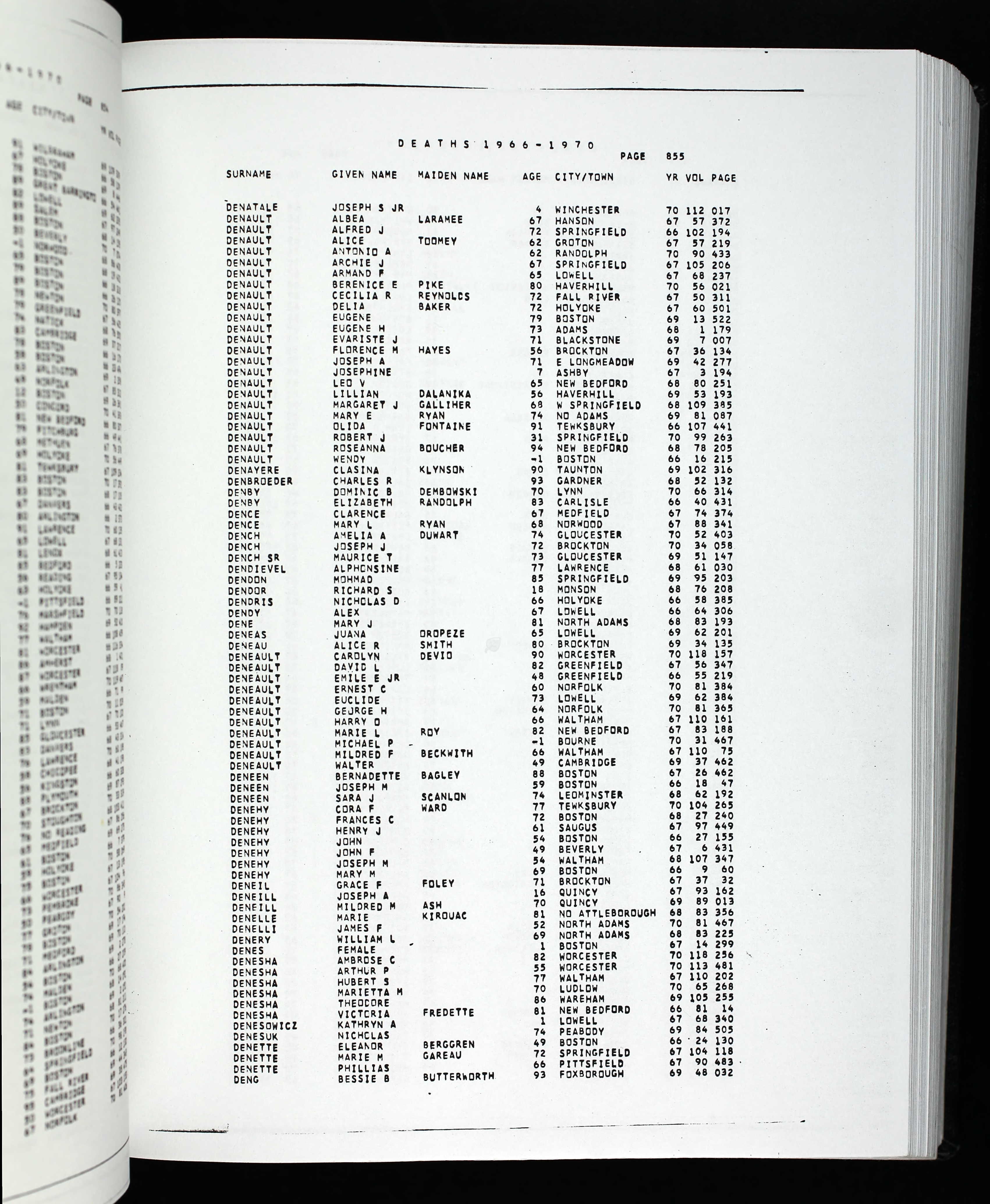 Mention de la date de décès Mention de la date de décès