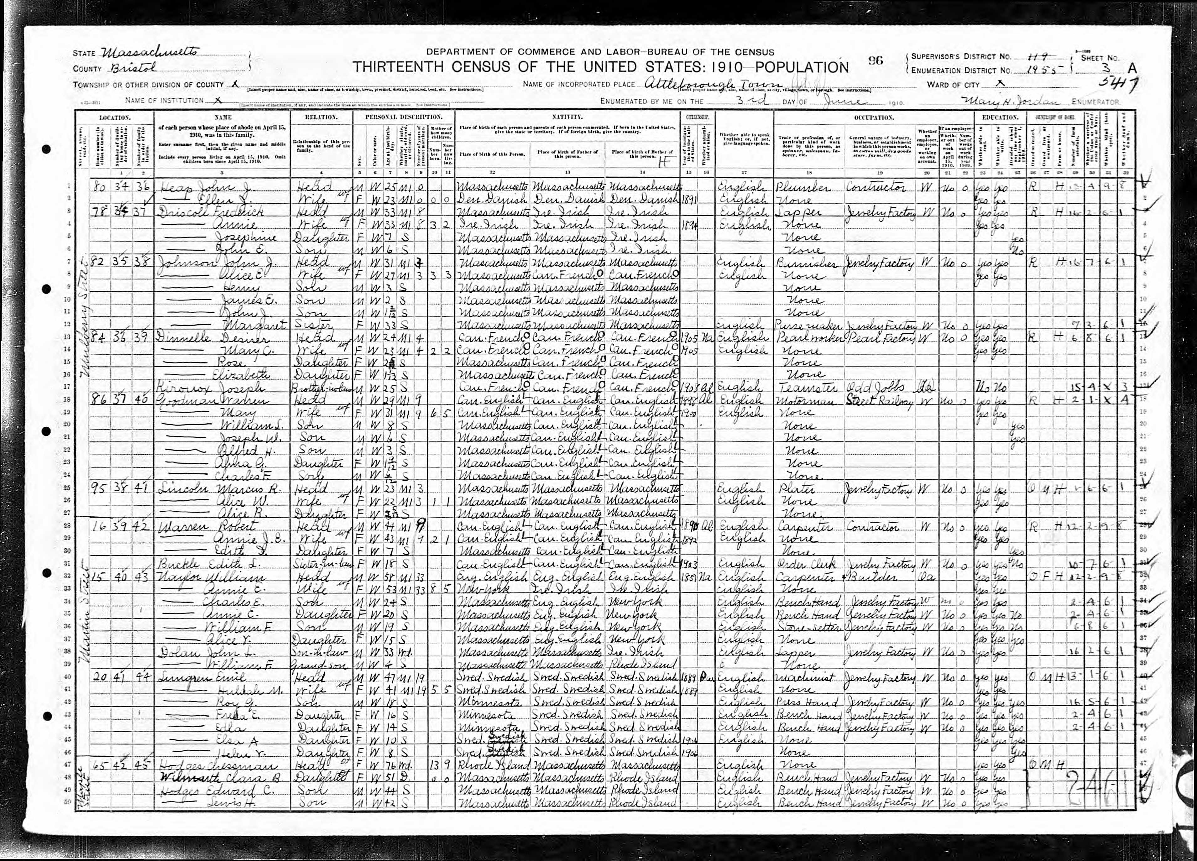Recensement fédéral américain 1910