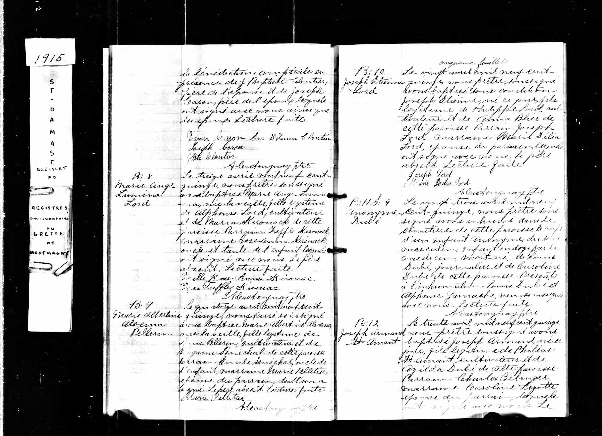 Acte de baptême