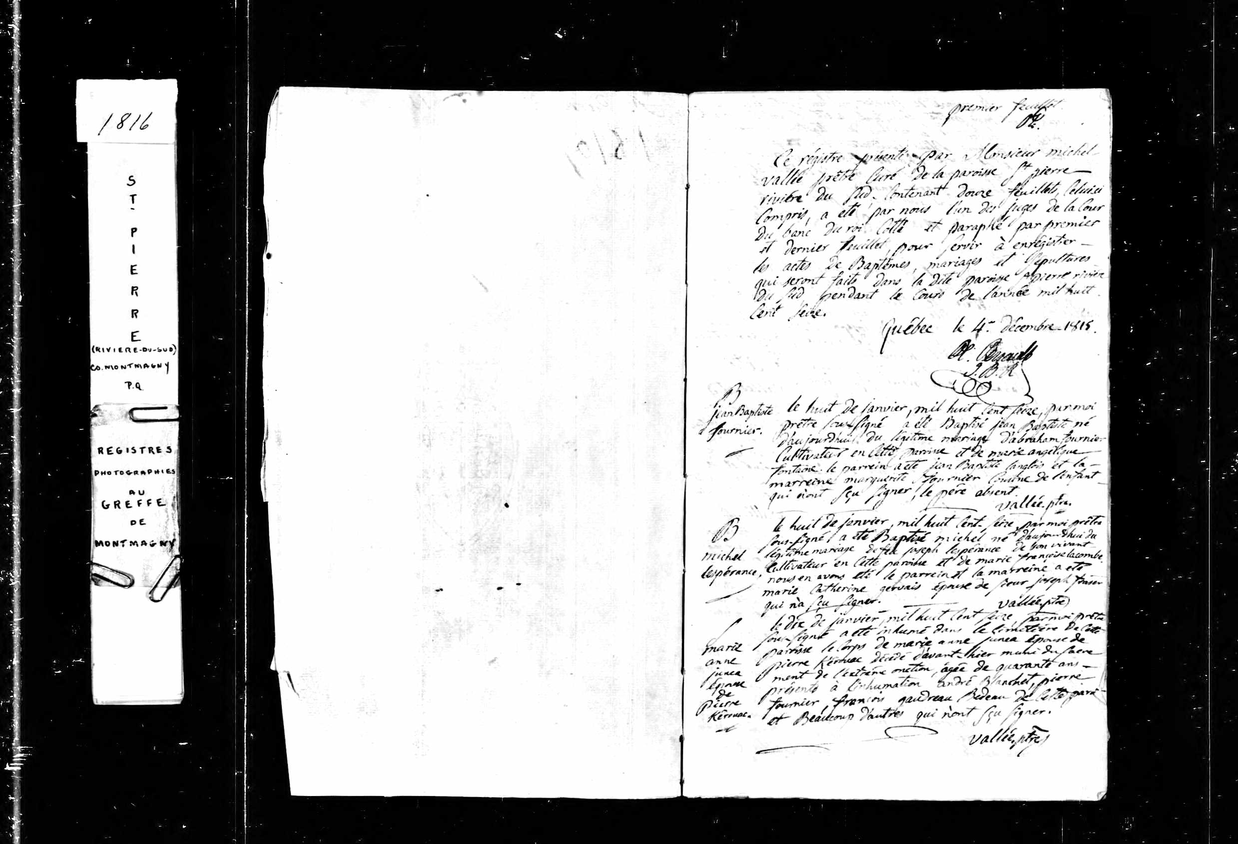 Acte de sépulture