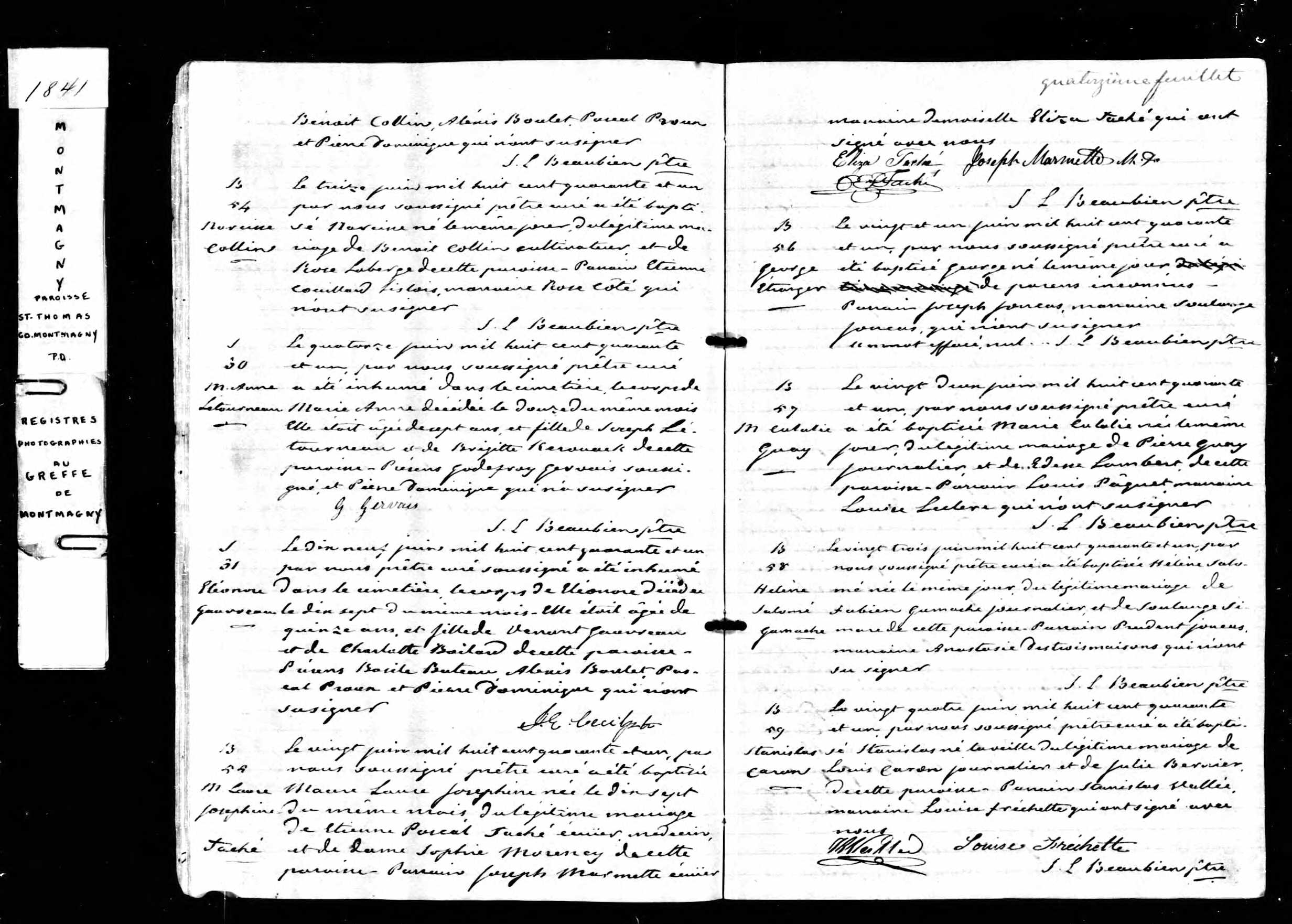 Acte de sépulture