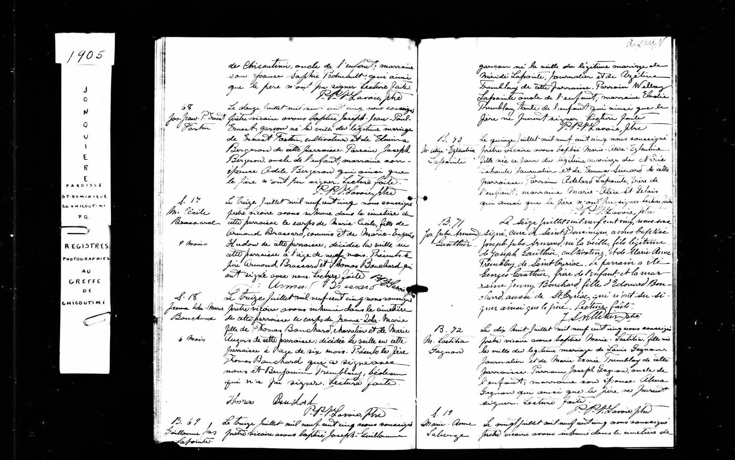  Acte de sépulture