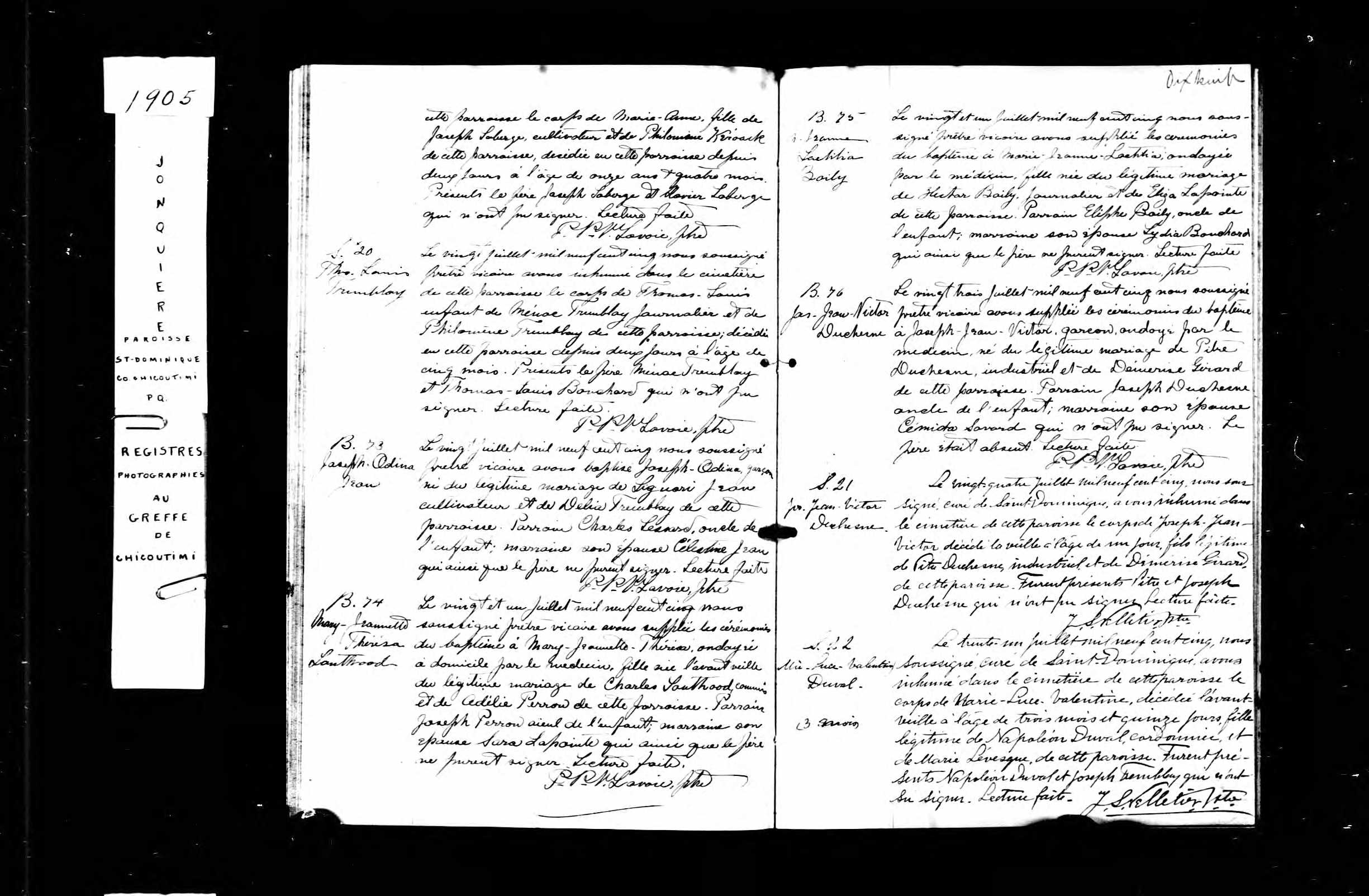  Acte de sépulture