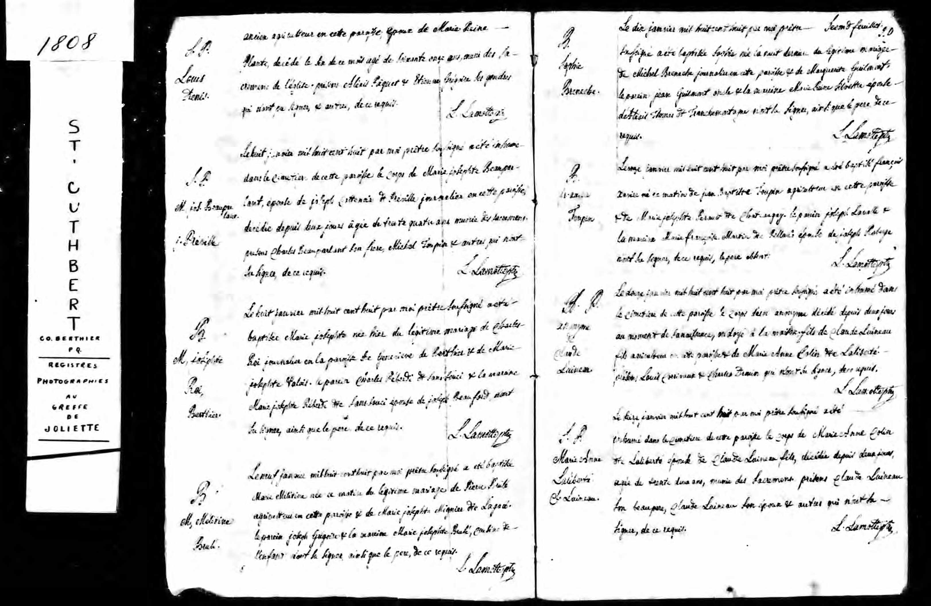 Acte de sépulture Acte de sépulture