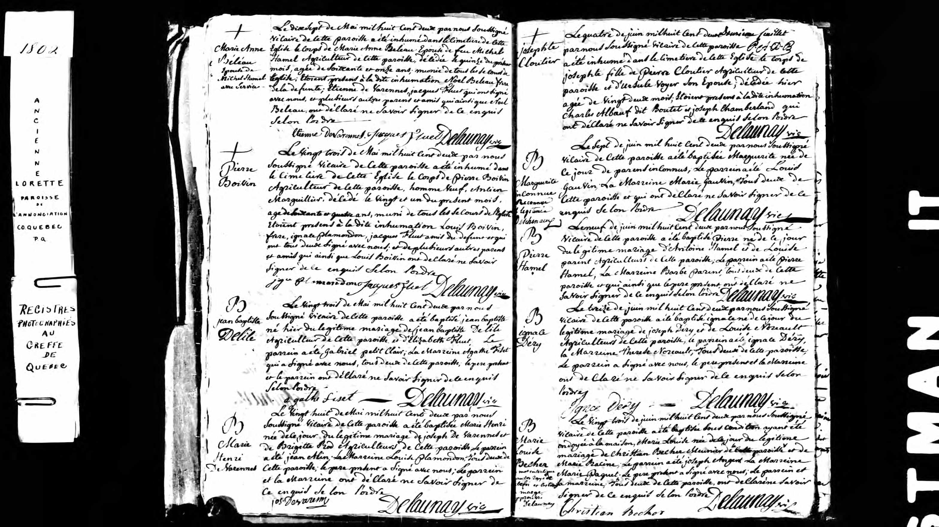 Acte de sépulture