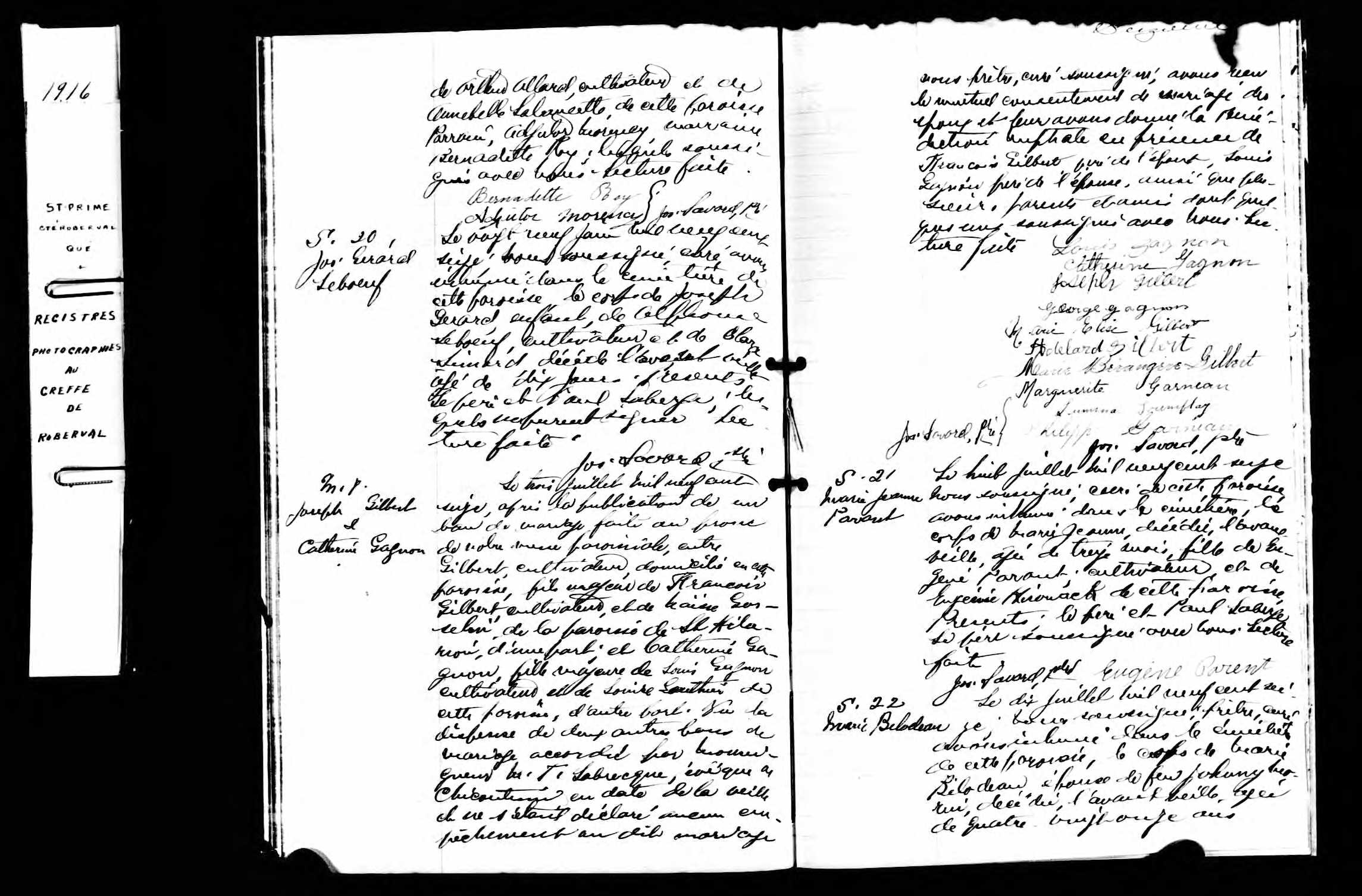 Acte de sépulture